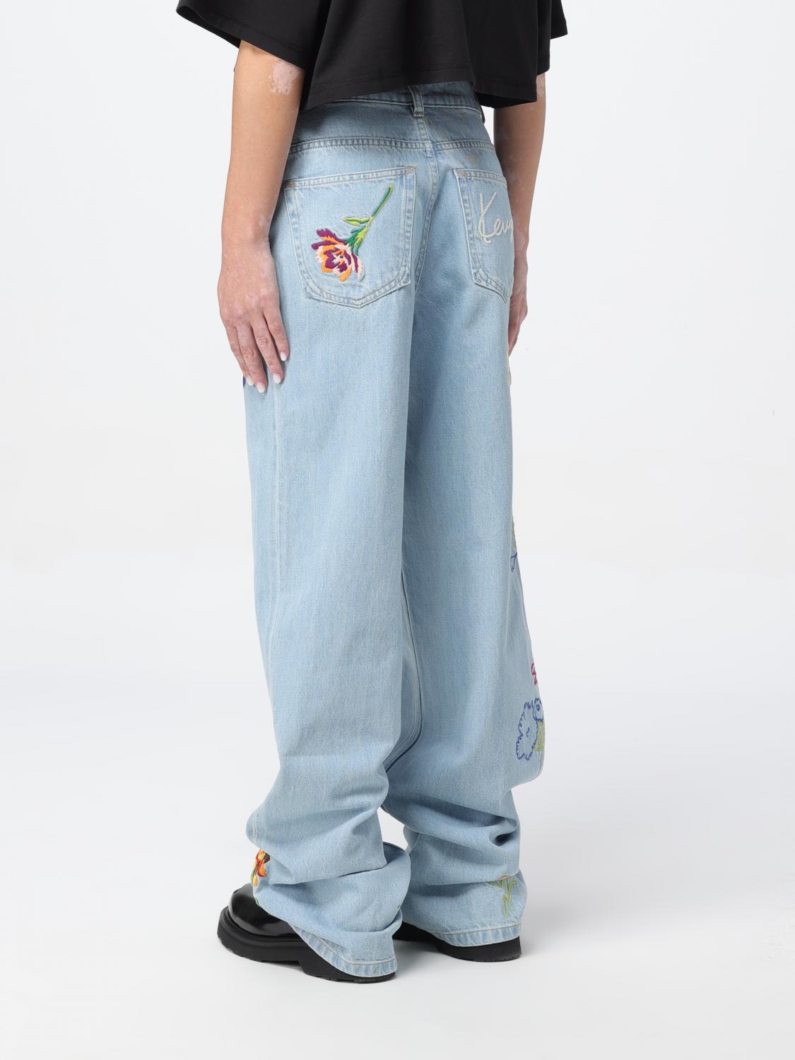 Kenzo Jeans woman - Stone Washed | FE52DP2226B4 | GIGLIO.COM