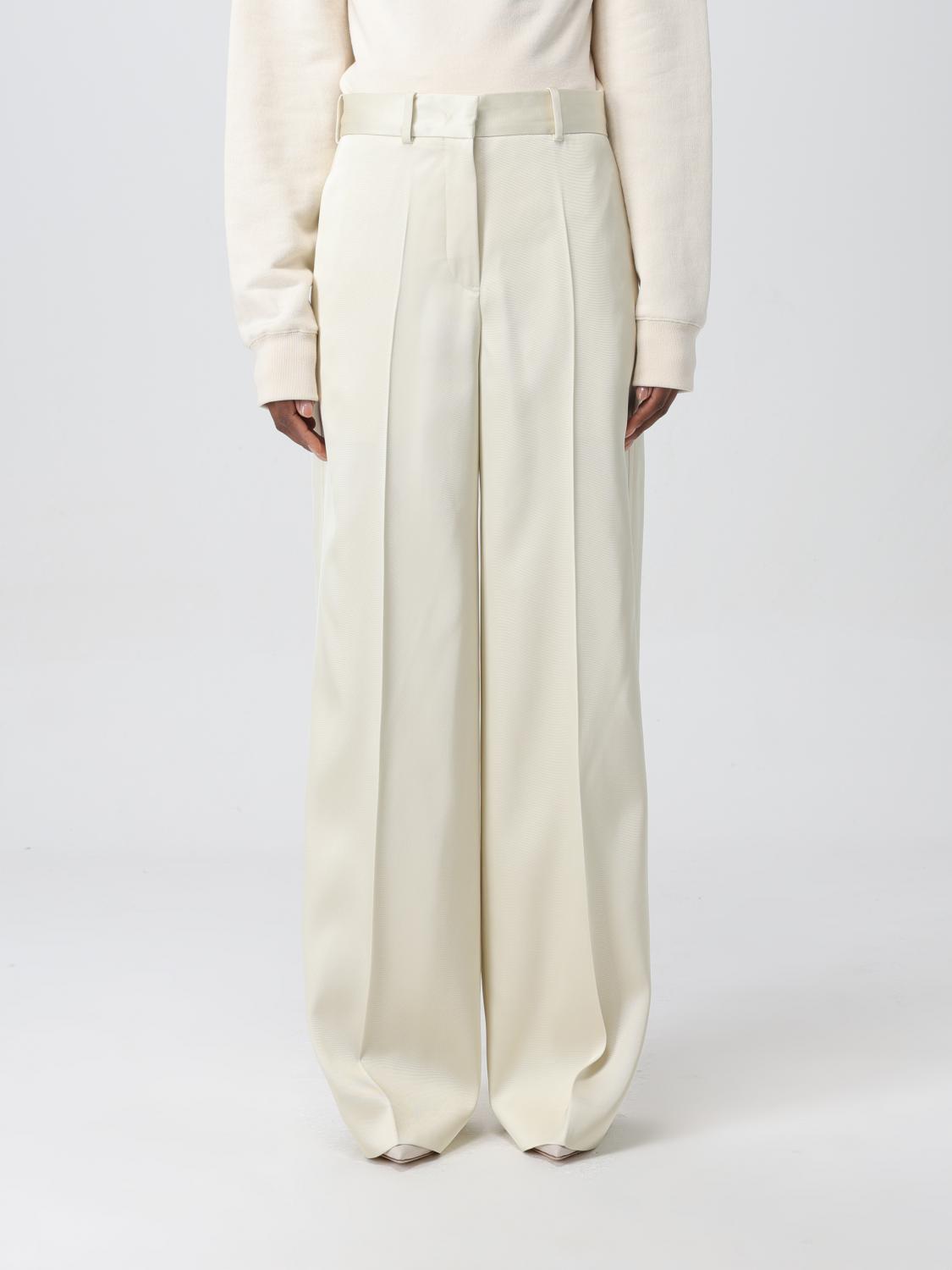 Jil Sander Trousers woman - Natural | J01KA0130J65112 | GIGLIO.COM