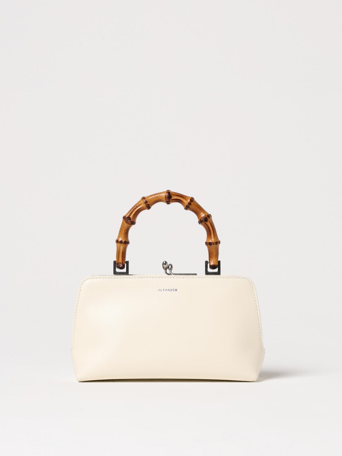 JIL SANDER MINI BAG: Shoulder bag woman Jil Sander, Ivory - Img 1