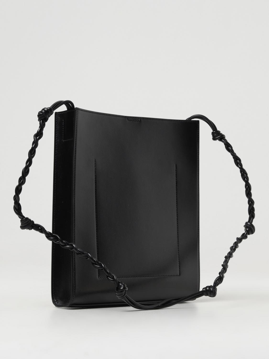 JIL SANDER BORSA A SPALLA: Borsa Tangle Jil Sander in pelle , Nero - Img 3