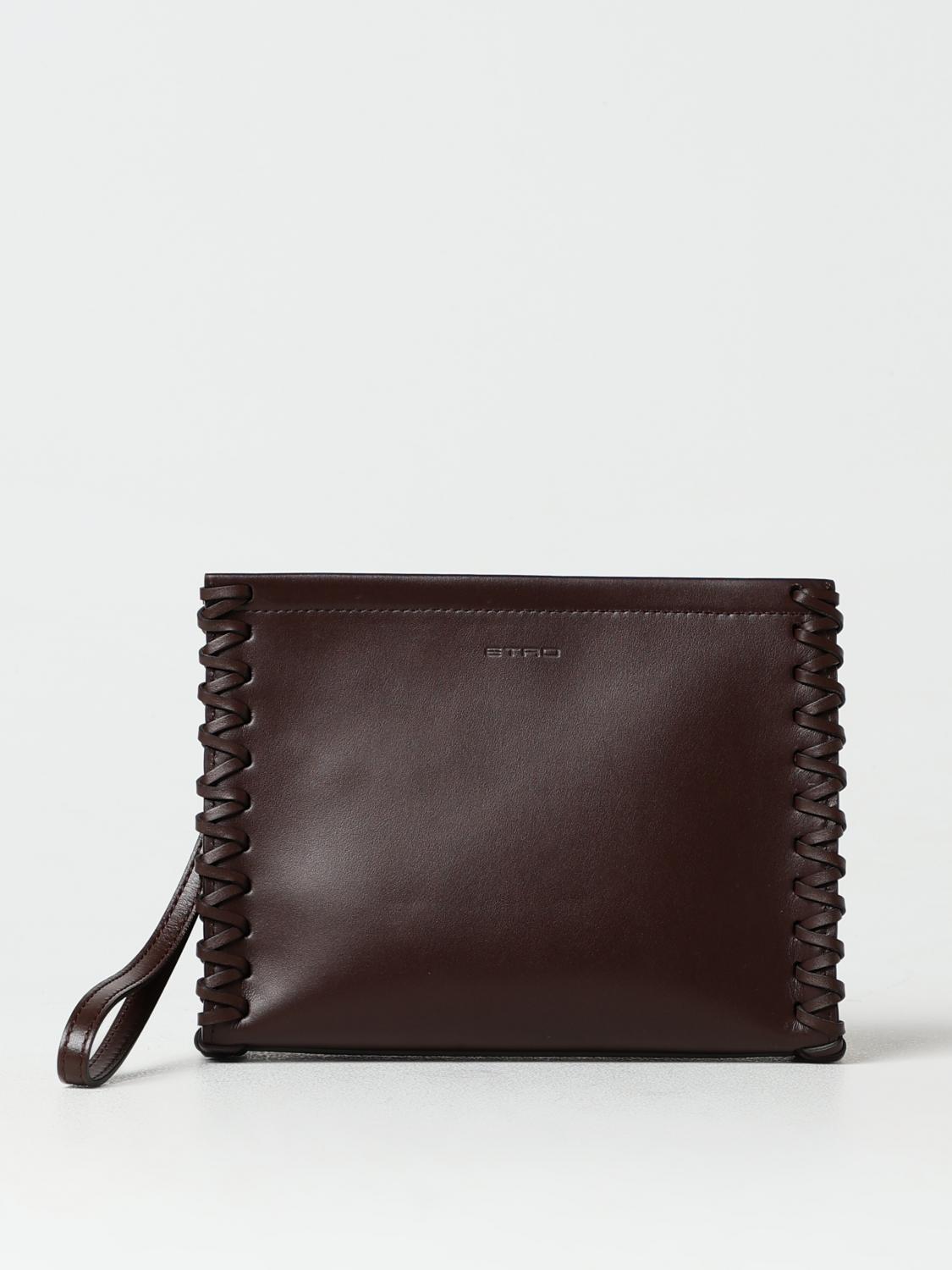 ETRO CLUTCH: Shoulder bag woman Etro, Brown - Img 1