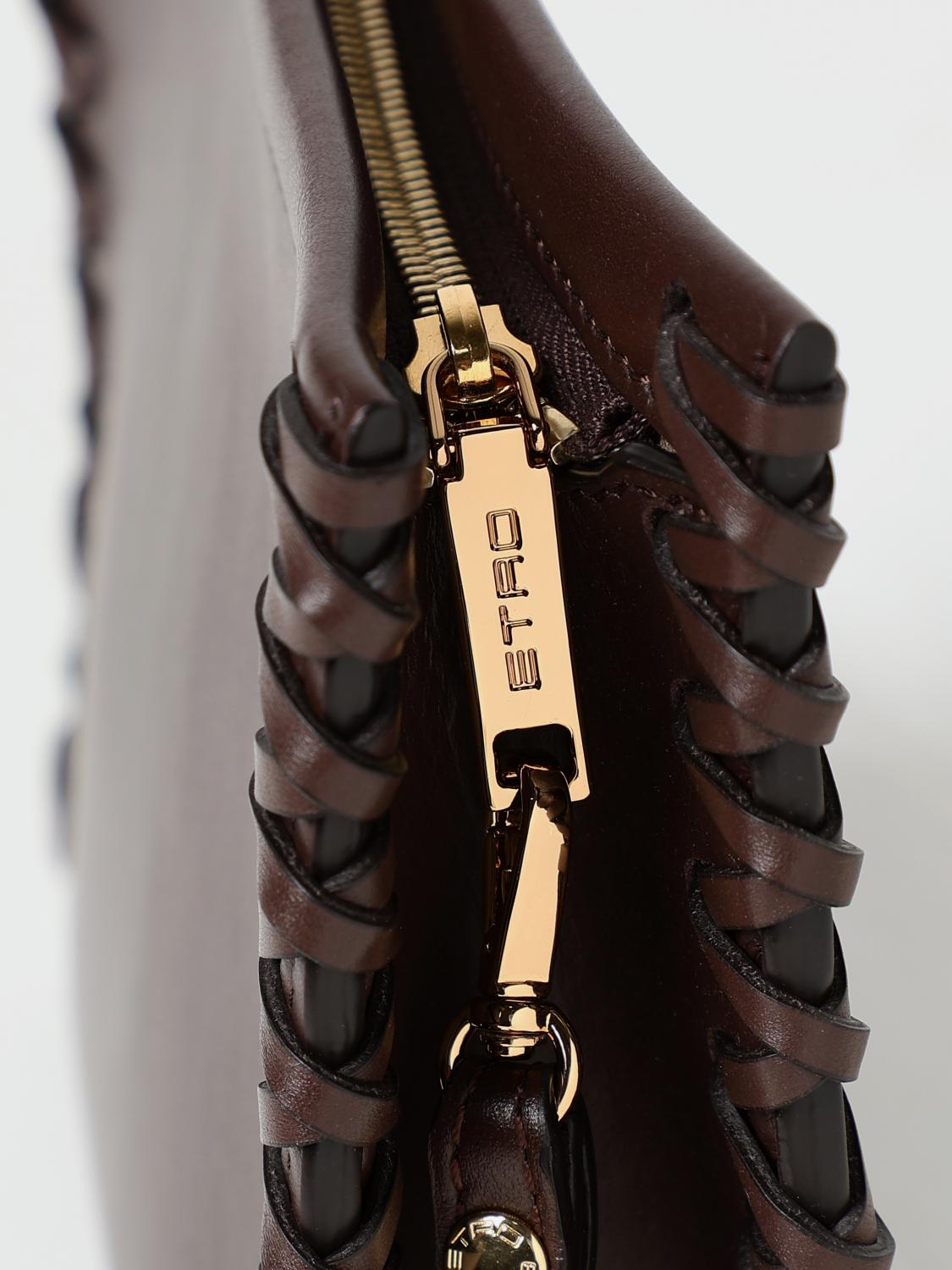 ETRO CLUTCH: Shoulder bag woman Etro, Brown - Img 4