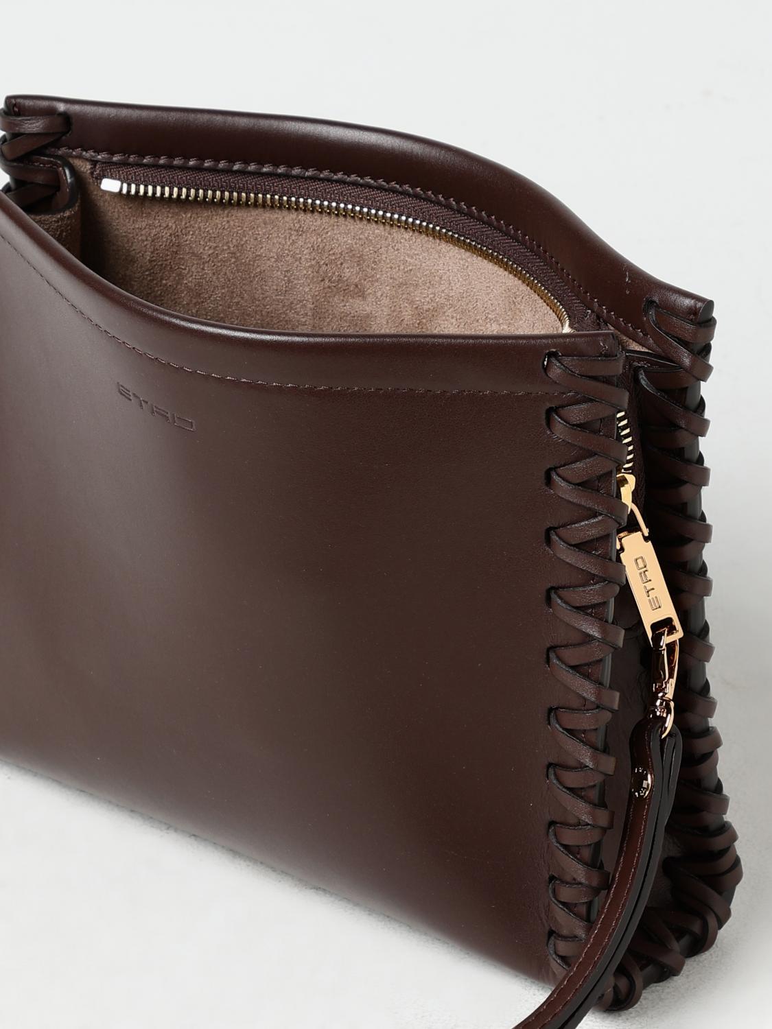 ETRO CLUTCH: Shoulder bag woman Etro, Brown - Img 5