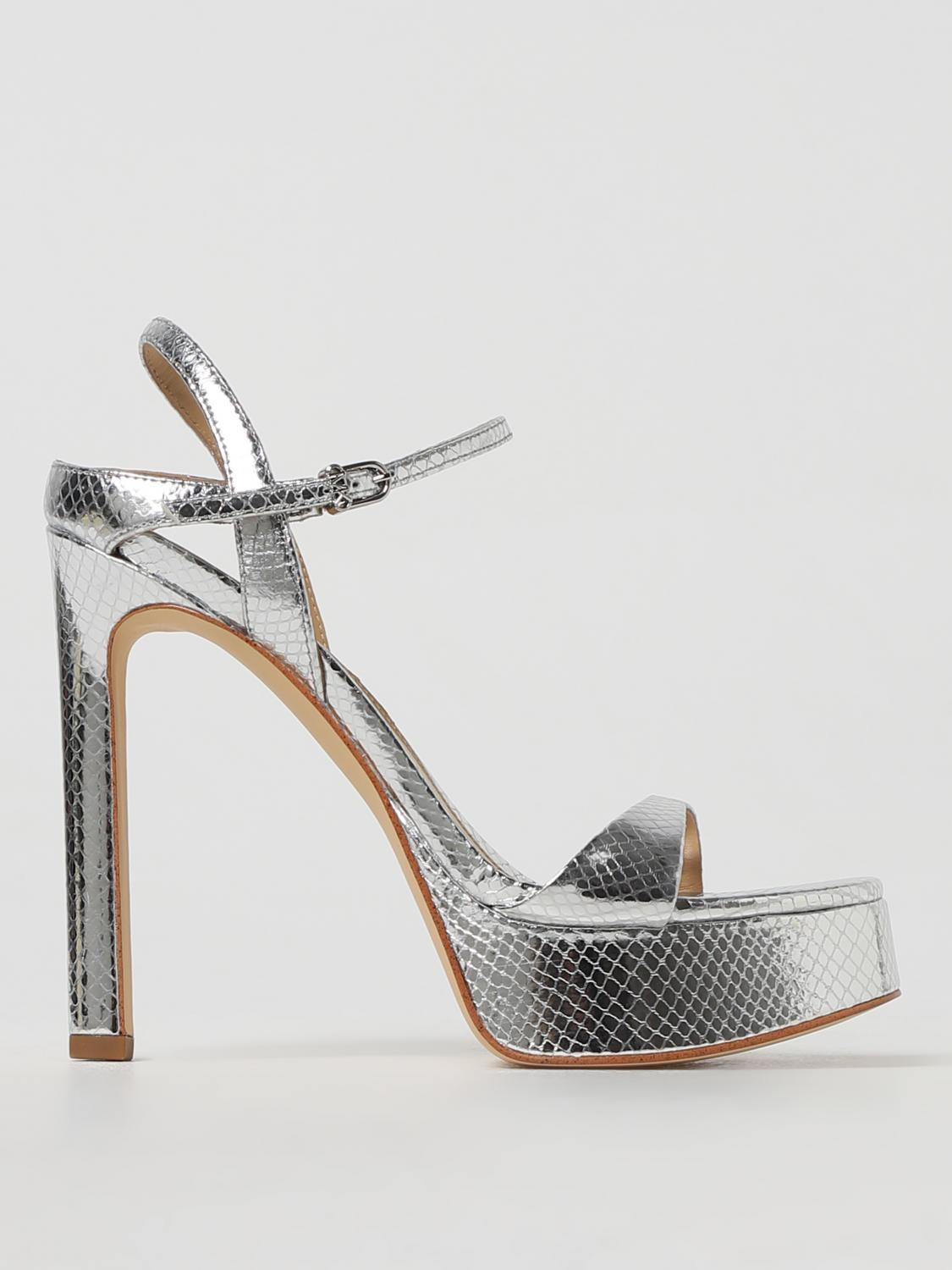 MICHAEL KORS: Shoes woman Silver Michael Kors heeled sandal
