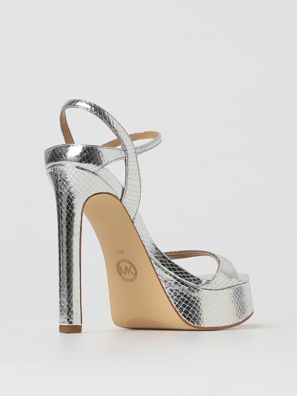 michael kors silver dress shoes Michael Michael Kors Eliza Pumps Silver/Sand 7