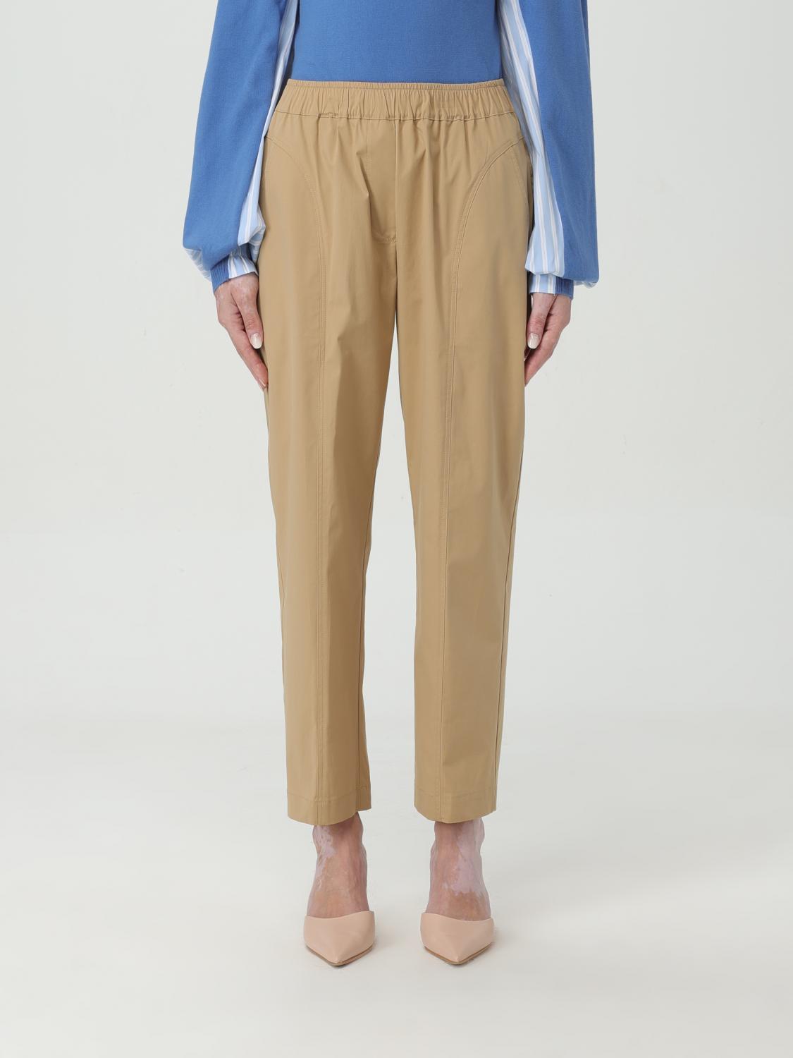 SEMICOUTURE PANTALONES: Pantalón mujer Semicouture, Avellana - Img 1