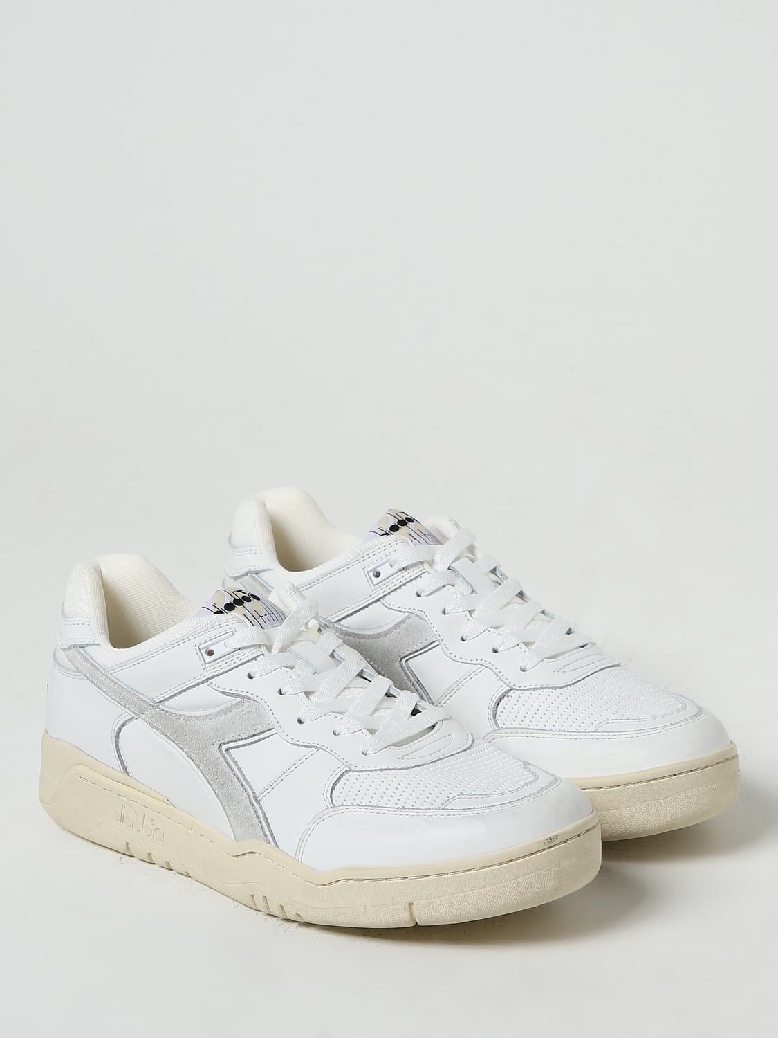 DIADORA HERITAGE SNEAKERS: Sneakers B.560 Diadora Heritage in pelle used e mesh, Bianco 1 - Img 2