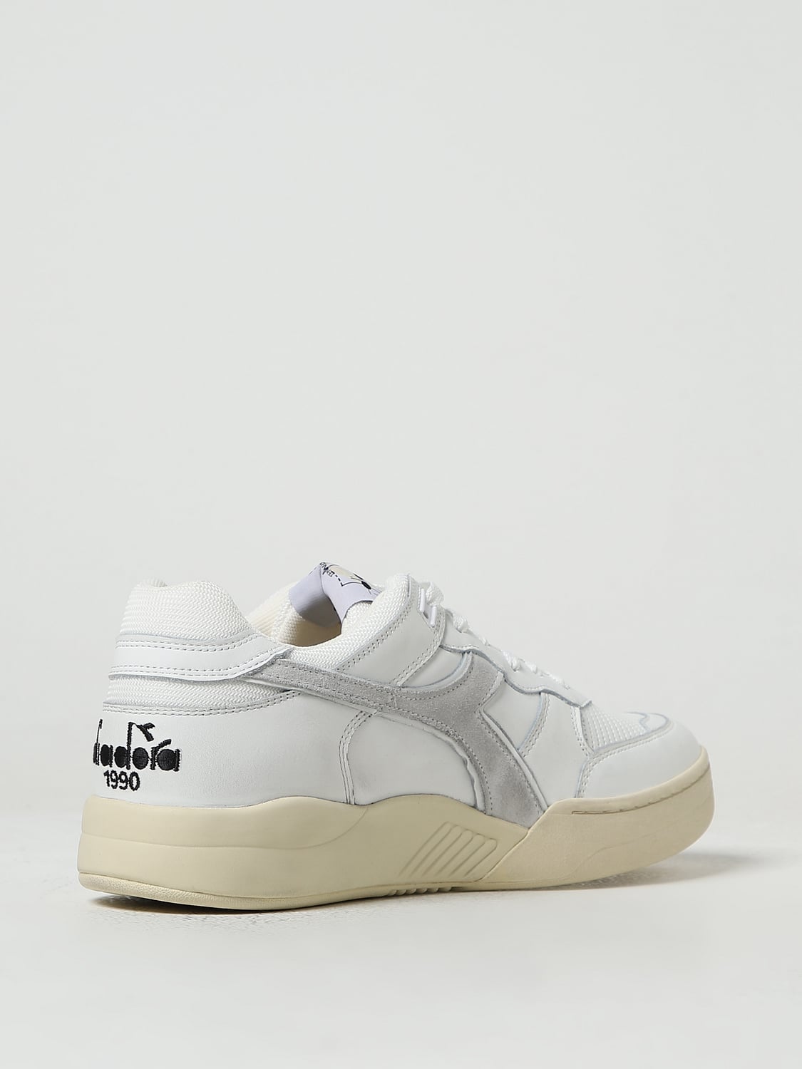 DIADORA HERITAGE SNEAKERS: Sneakers B.560 Diadora Heritage in pelle used e mesh, Bianco 1 - Img 3