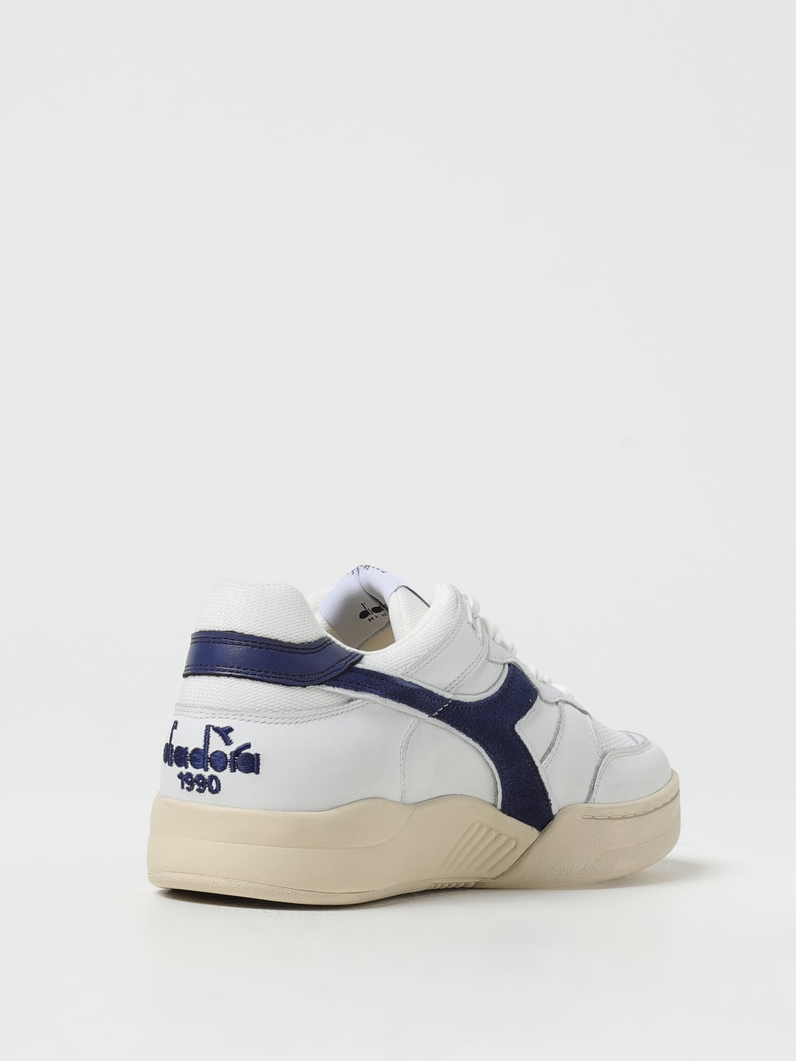 DIADORA HERITAGE SNEAKERS: Sneakers B.560 Diadora Heritage in pelle used e mesh, Bianco 2 - Img 3
