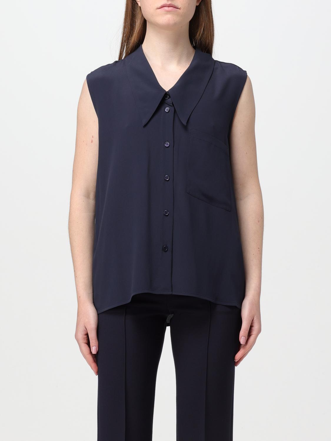 MEIMEIJ HEMDBLUSE: Hemdbluse damen Meimeij, Blau - Img 1