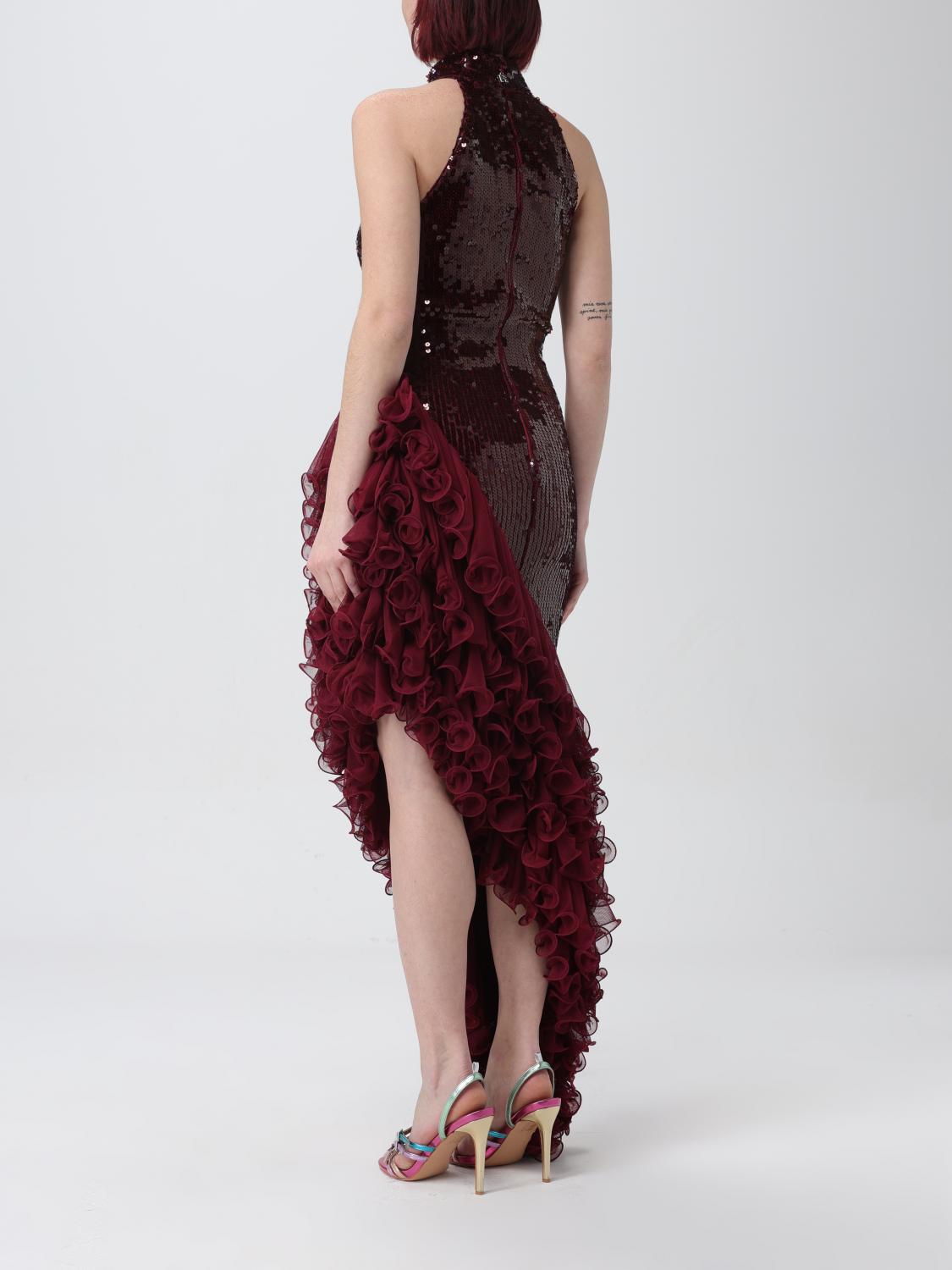 Rotate Dress woman - Burgundy | 1118592734 | GIGLIO.COM