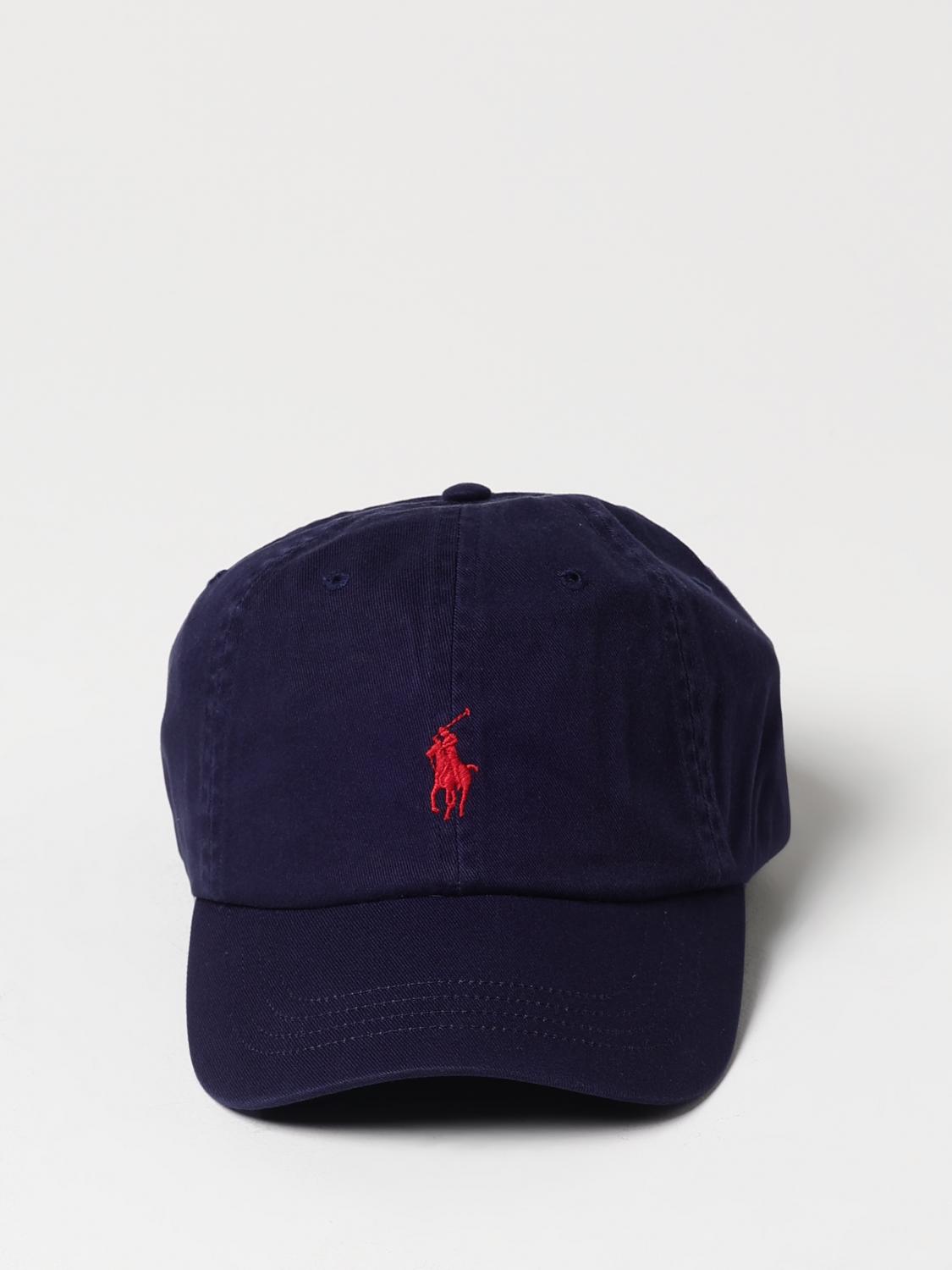 POLO RALPH LAUREN HAT: Cotton Hat Polo Ralph Lauren, Navy - Img 2