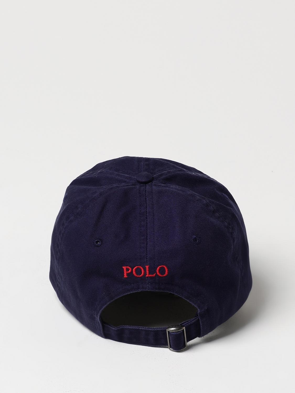 POLO RALPH LAUREN HAT: Cotton Hat Polo Ralph Lauren, Navy - Img 3