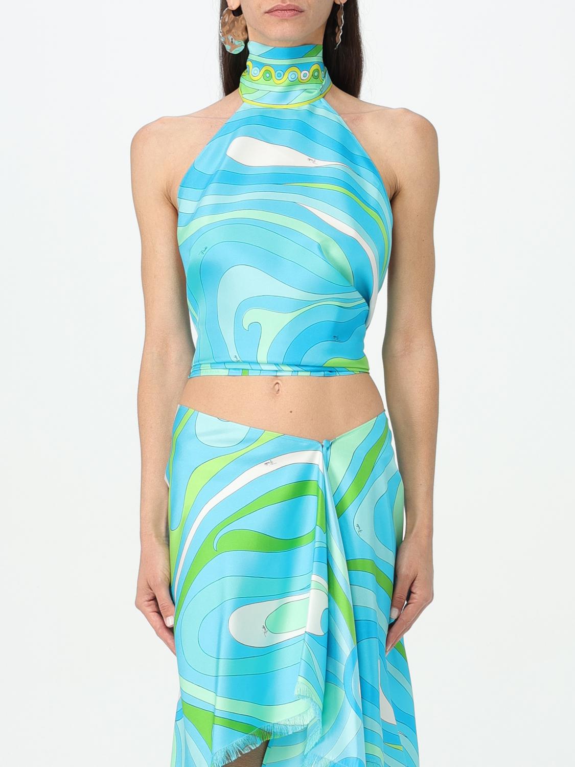 ❤️美品❤️EMILIO PUCCI シルクカットソー❤️ EMILIO PUCCI(エミリオプッチ) / スカーフ/シルク/PNK/総柄/レディース