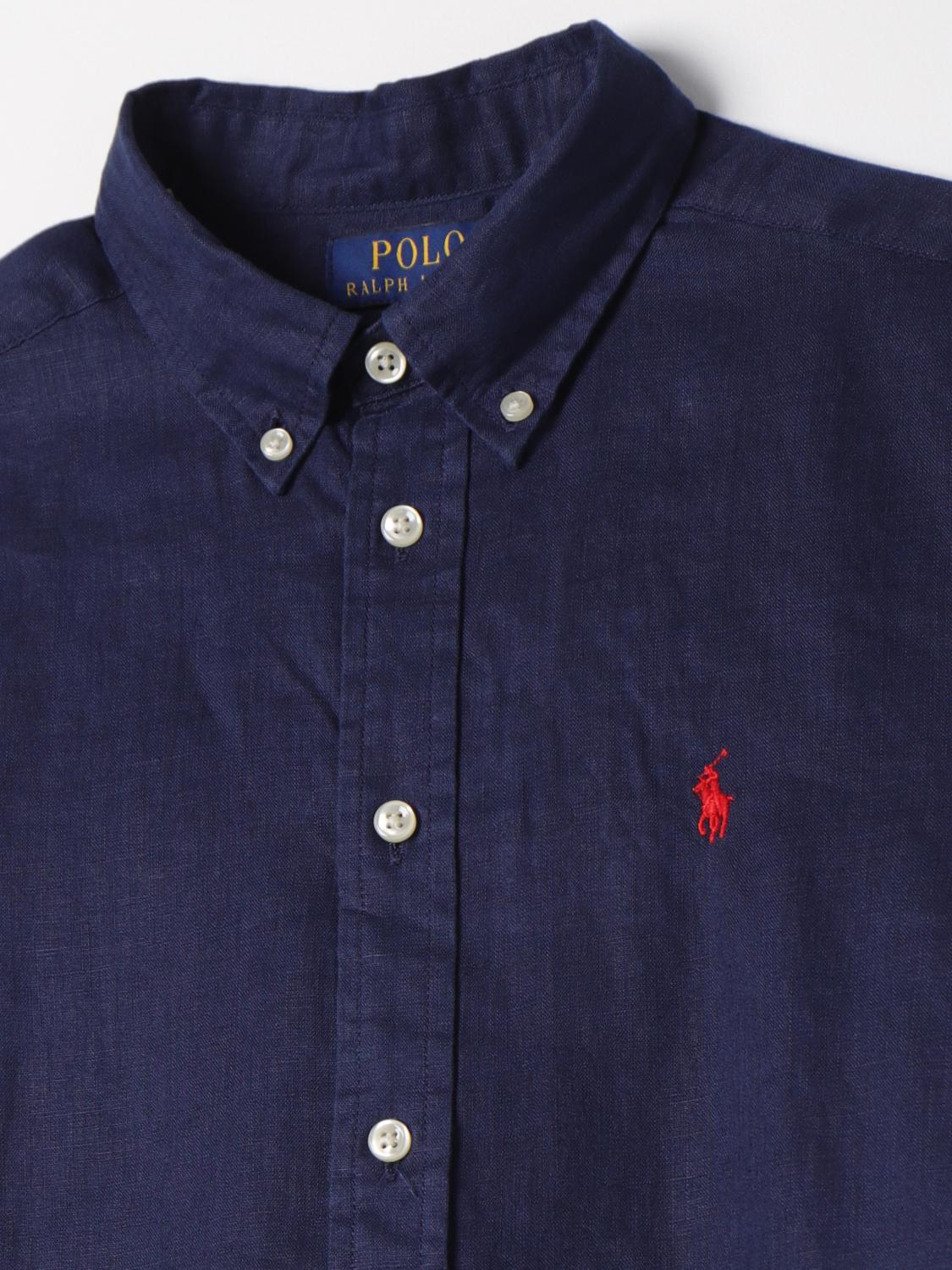 Polo Ralph Lauren シャツ ボーイ - ネイビー | 323865270006 | GIGLIO.COM