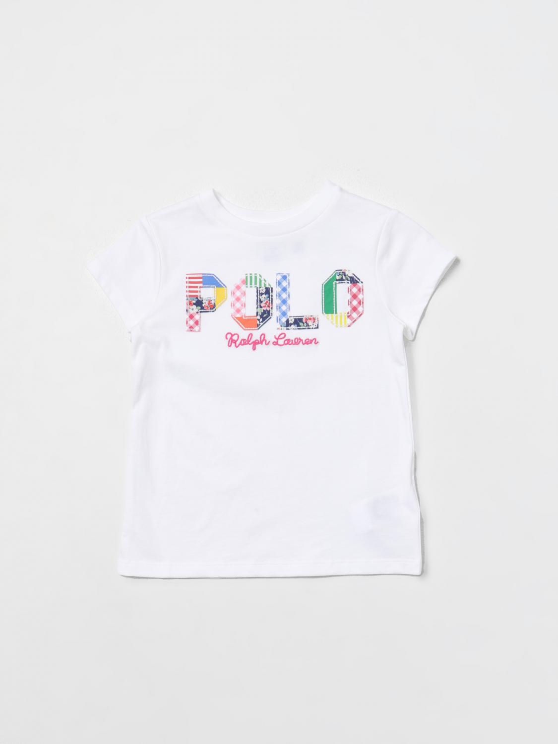 POLO RALPH LAUREN T-SHIRT: T-shirt kids Polo Ralph Lauren, White - Img 1