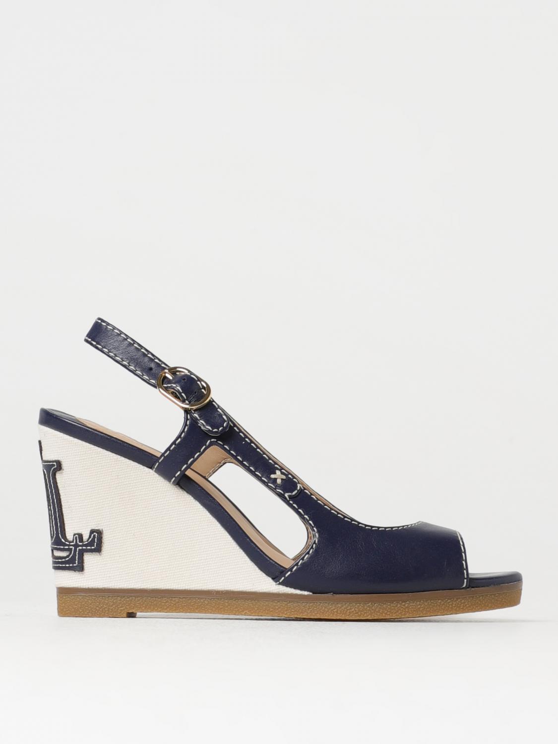 LAUREN RALPH LAUREN Shoes woman Navy Lauren Ralph Lauren wedge shoes 802935577001 online at GIGLIO.COM