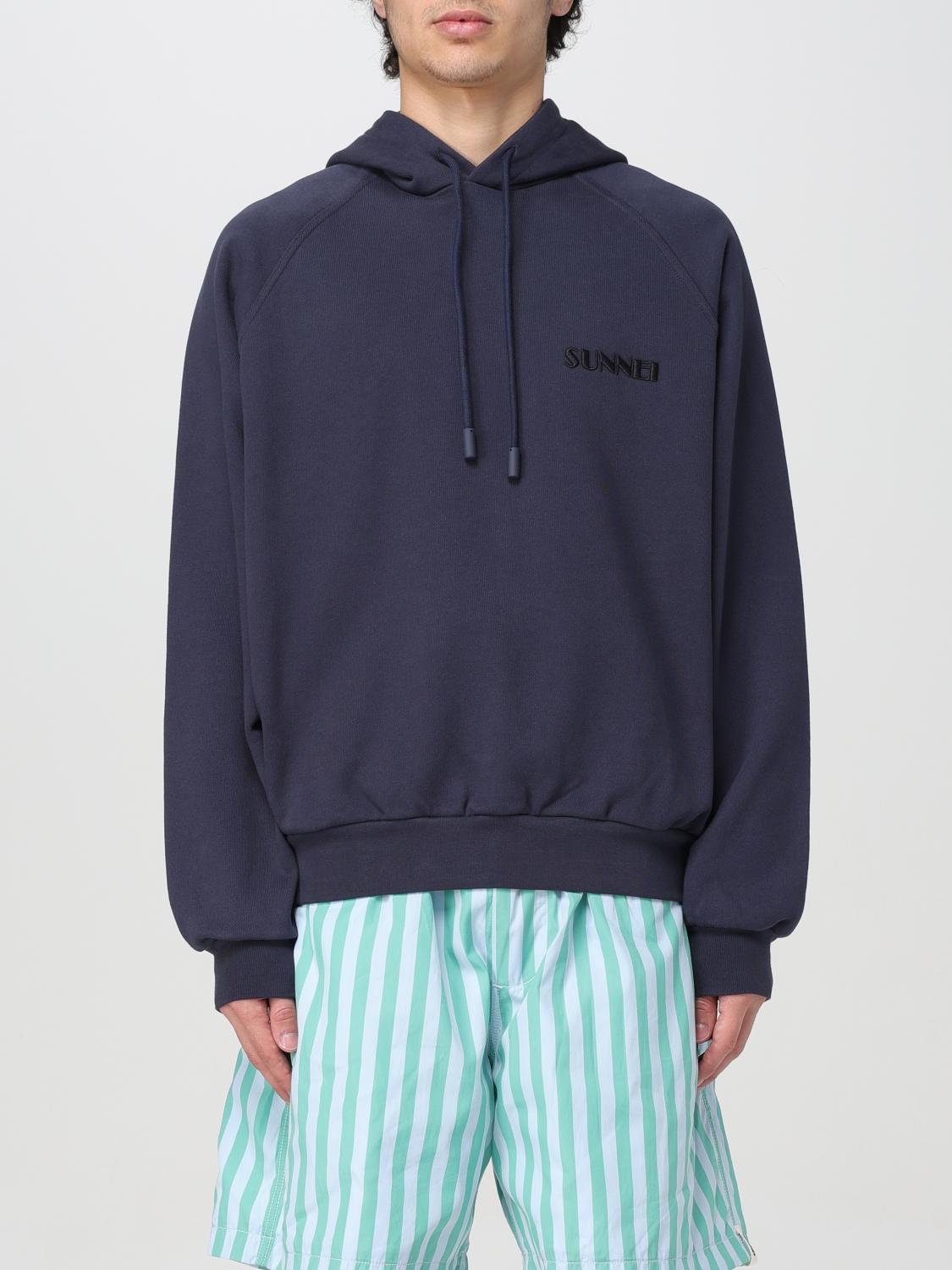 SUNNEI FELPA: Felpa Sunnei in cotone con logo , Blue - Img 1