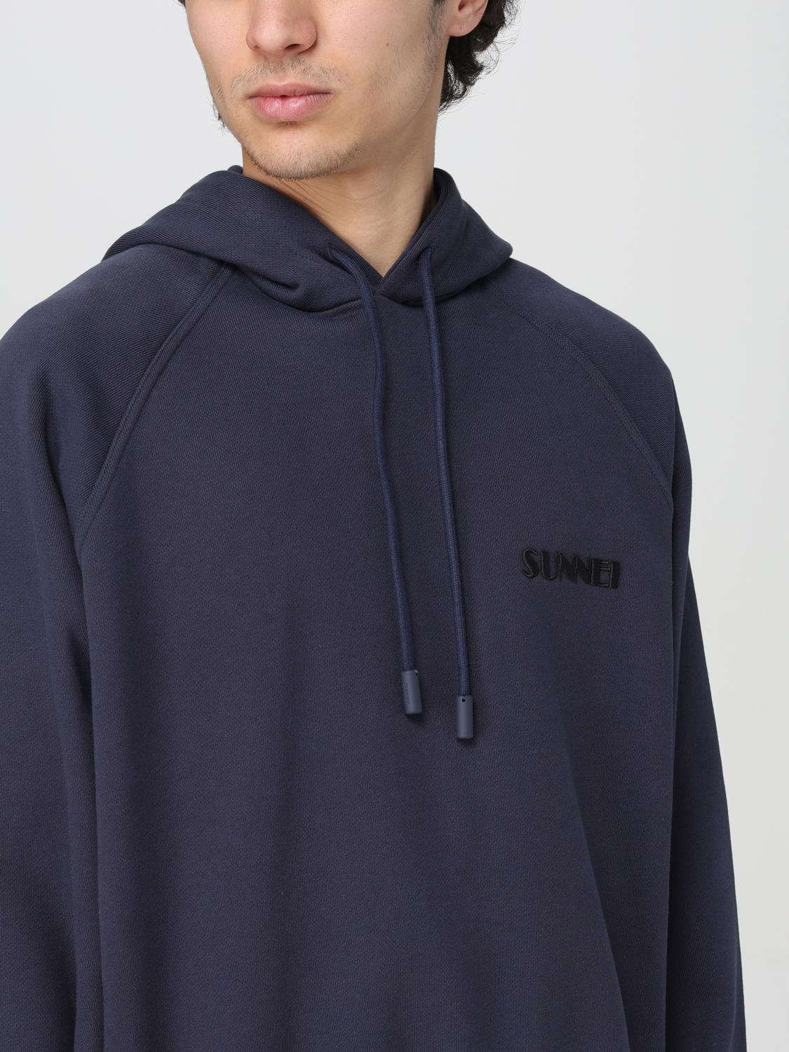SUNNEI FELPA: Felpa Sunnei in cotone con logo , Blue - Img 5