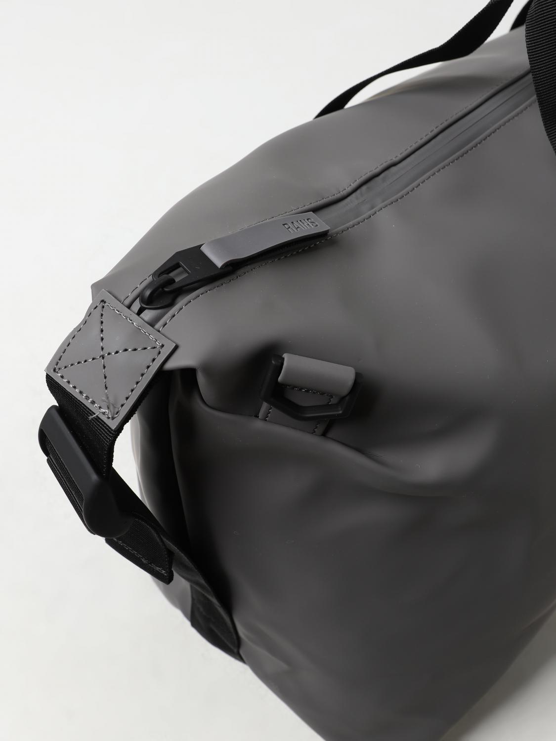 RAINS VALIGIA: Borsone Hilo Rains in tessuto gommato, Grigio - Img 3