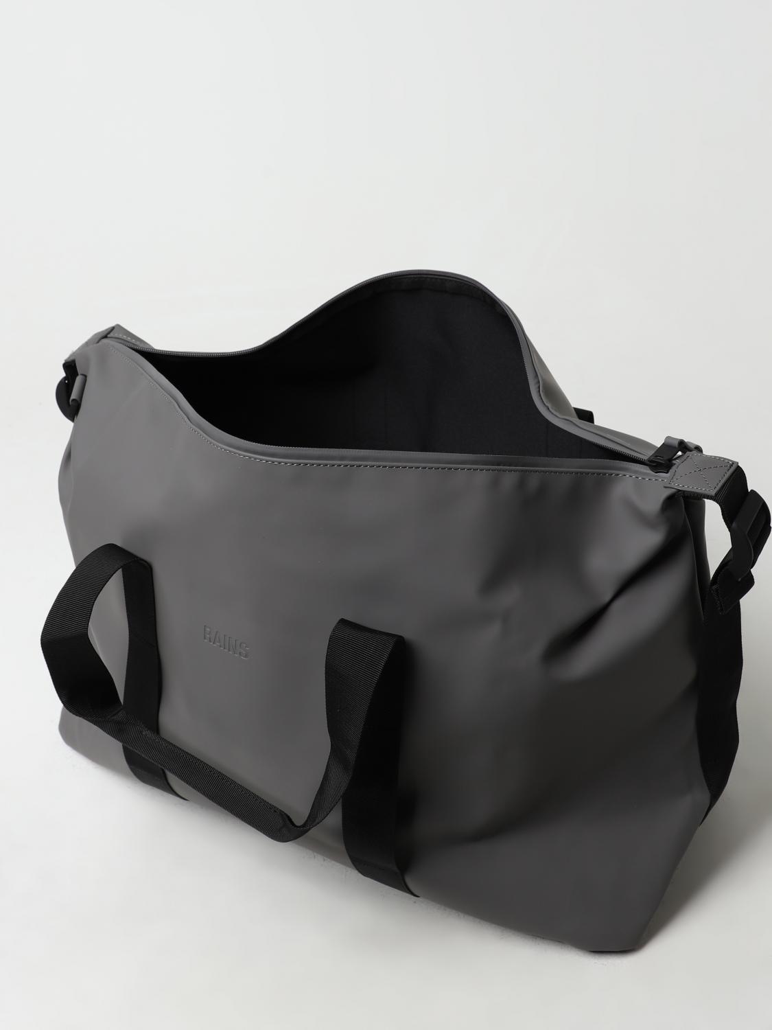 RAINS VALIGIA: Borsone Hilo Rains in tessuto gommato, Grigio - Img 4