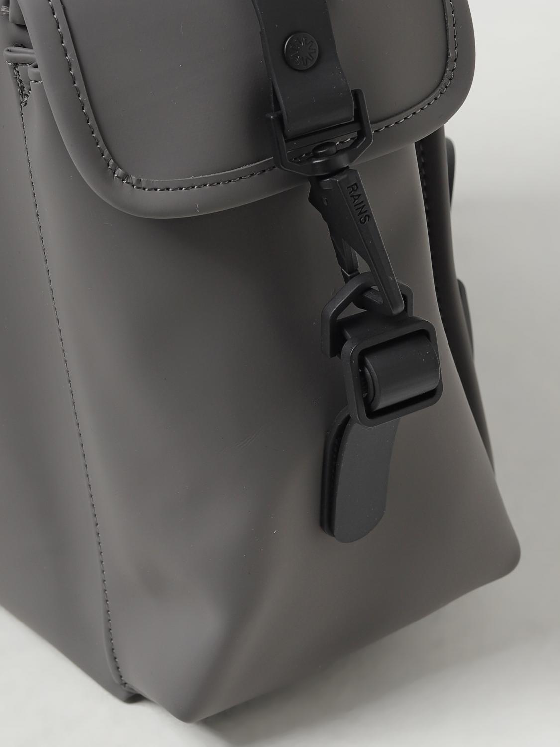 RAINS ZAINO: Zaino Rucksack Cargo Rains in tessuto gommato, Grigio - Img 3