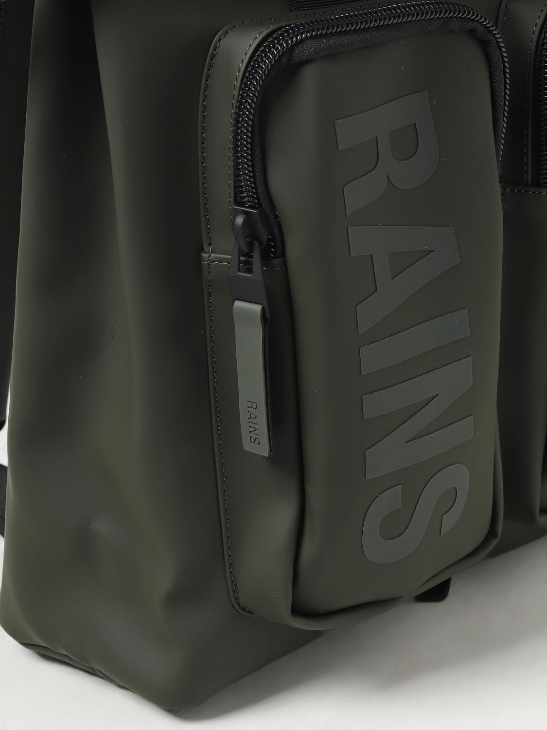 RAINS ZAINO: Zaino Tote Texel Rains in tessuto gommato, Militare - Img 3