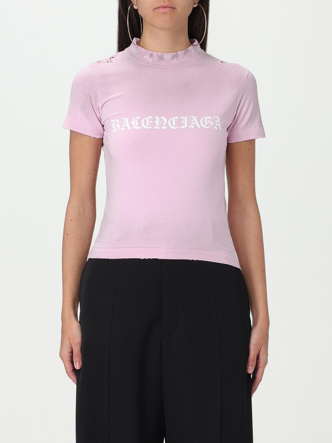 Balenciaga Tシャツ レディース - ピンク | 788246 TQVJ5 | GIGLIO.COM