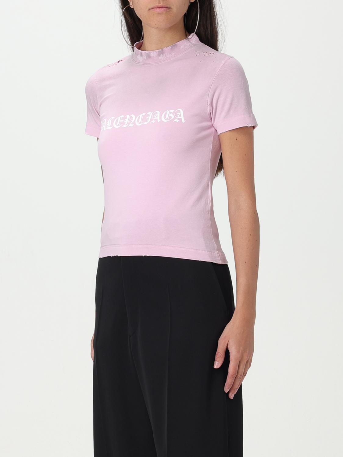 Balenciaga Tシャツ レディース - ピンク | 788246 TQVJ5 | GIGLIO.COM