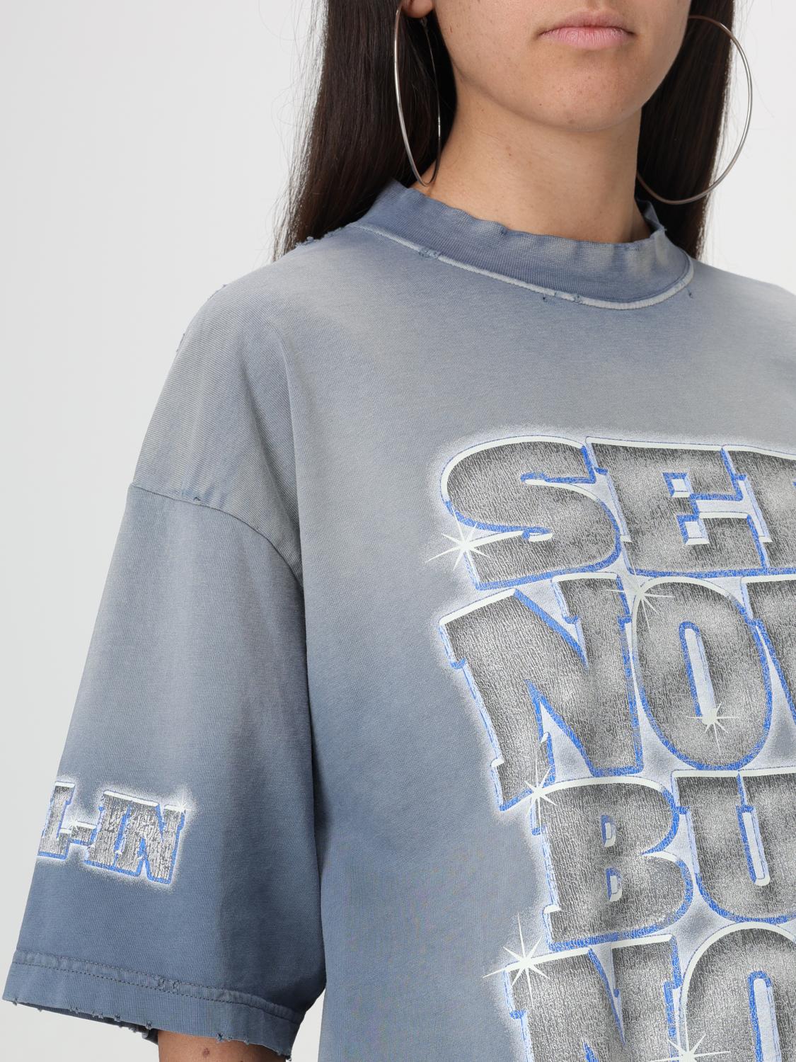 Balenciaga men's t-shirt - Denim | 764235 TQVE8 | GIGLIO.COM
