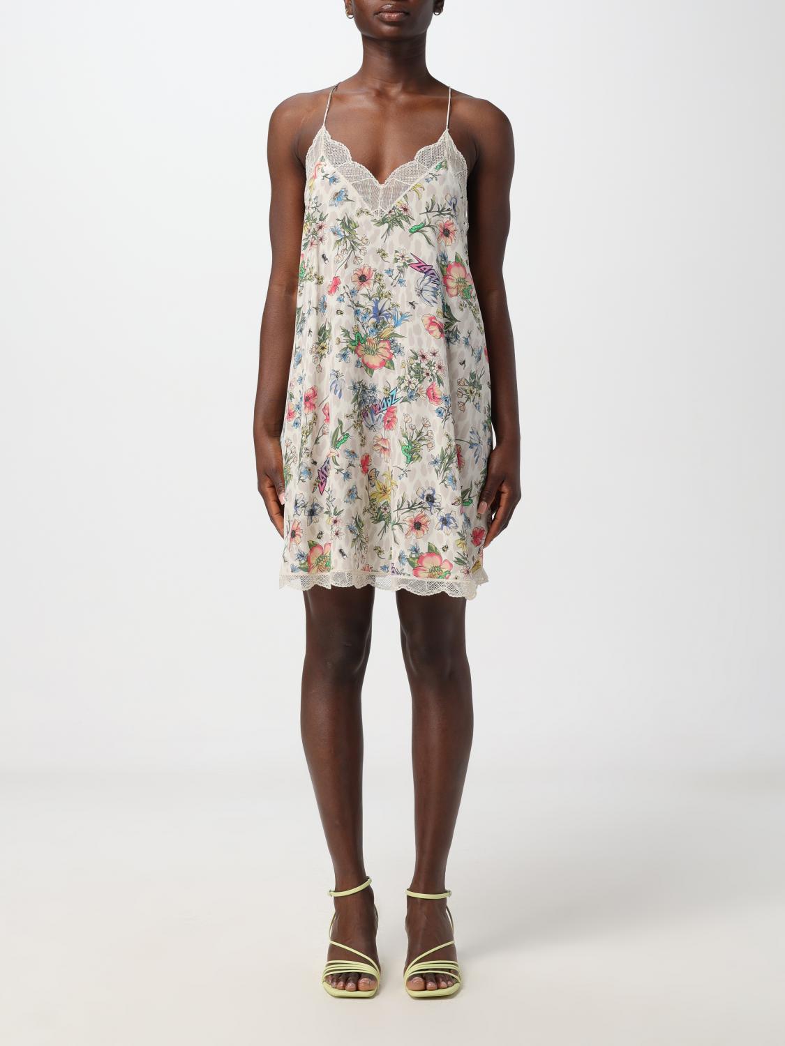 ワンピース ZADIG & VOLTAIRE Woman Dress Yellow Cream WWDR01345 MASTIC ZADIG & VOLTAIRE: Dress woman - Yellow Cream | Zadig