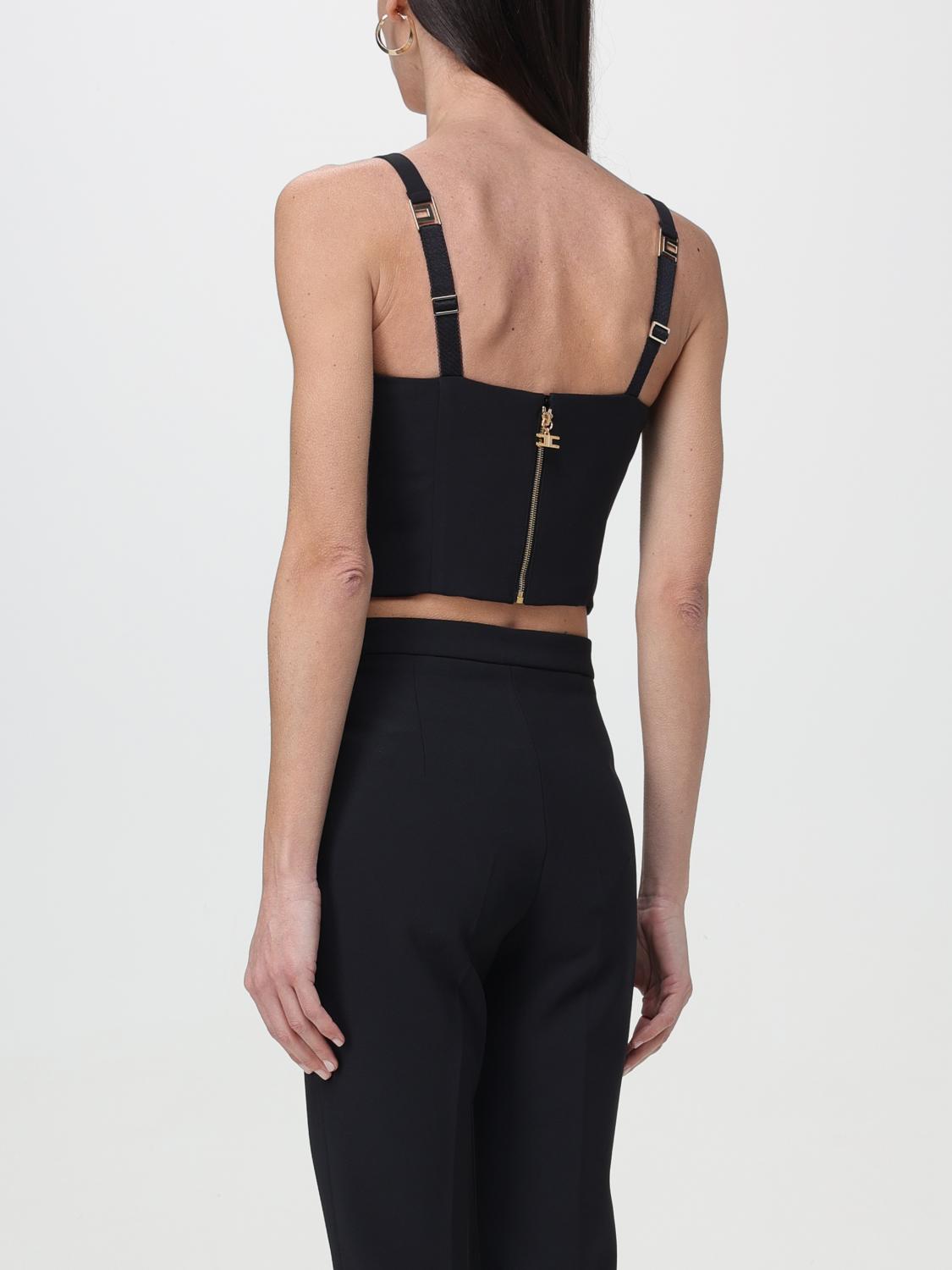 Elisabetta Franchi Top woman - Black | TO009 | GIGLIO.COM