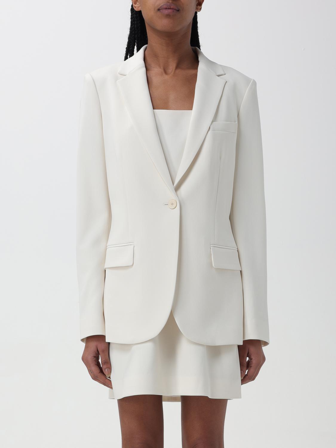 THEORY AMERICANA: Americana mujer Theory, Marfil - Img 1