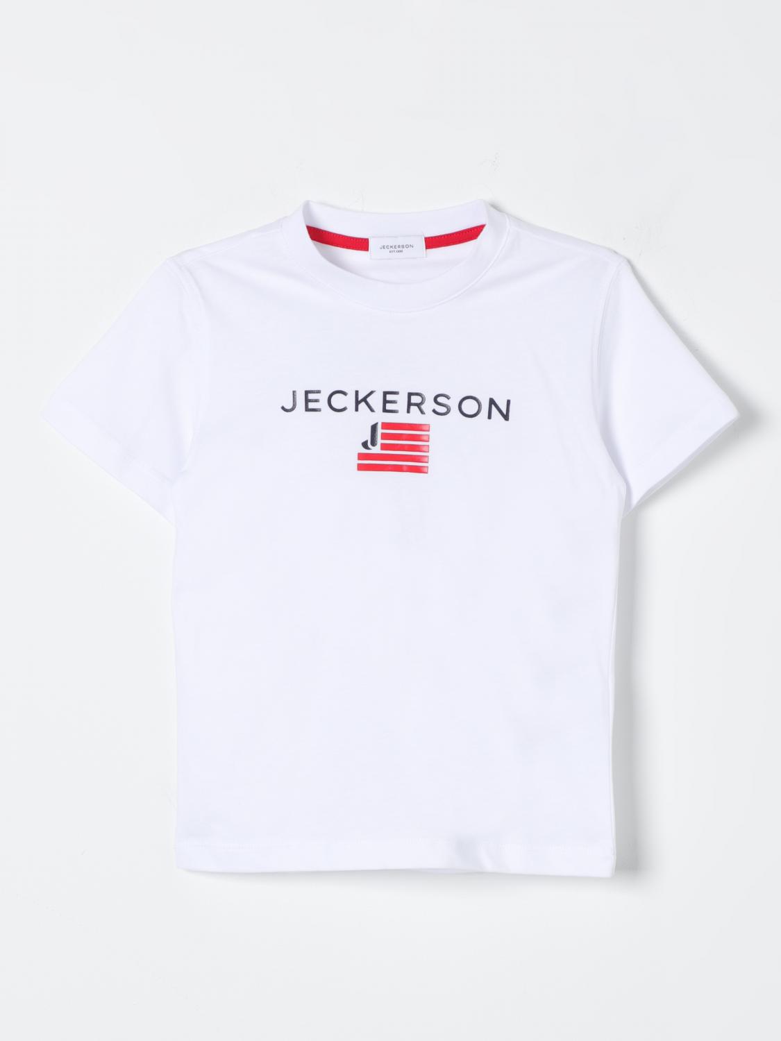 JECKERSON T shirt con logo Bianco T Shirt Jeckerson JB4025 online su GIGLIO.COM