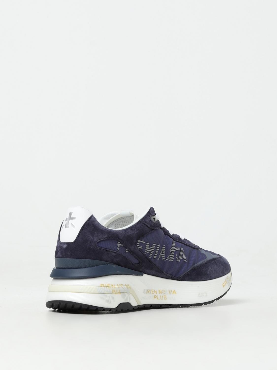 PREMIATA SNEAKERS: Sneakers Moerun Premiata in camoscio e mesh , Blue - Img 3
