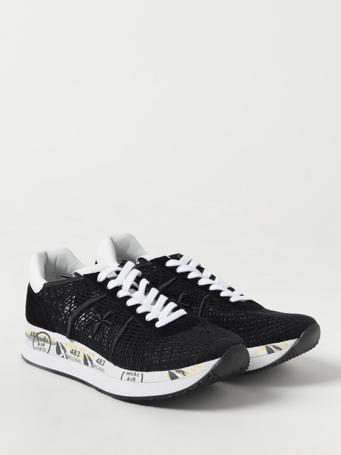 PREMIATA SNEAKERS: Sneakers Conny Var Premiata in pelle traforata, Nero - Img 2