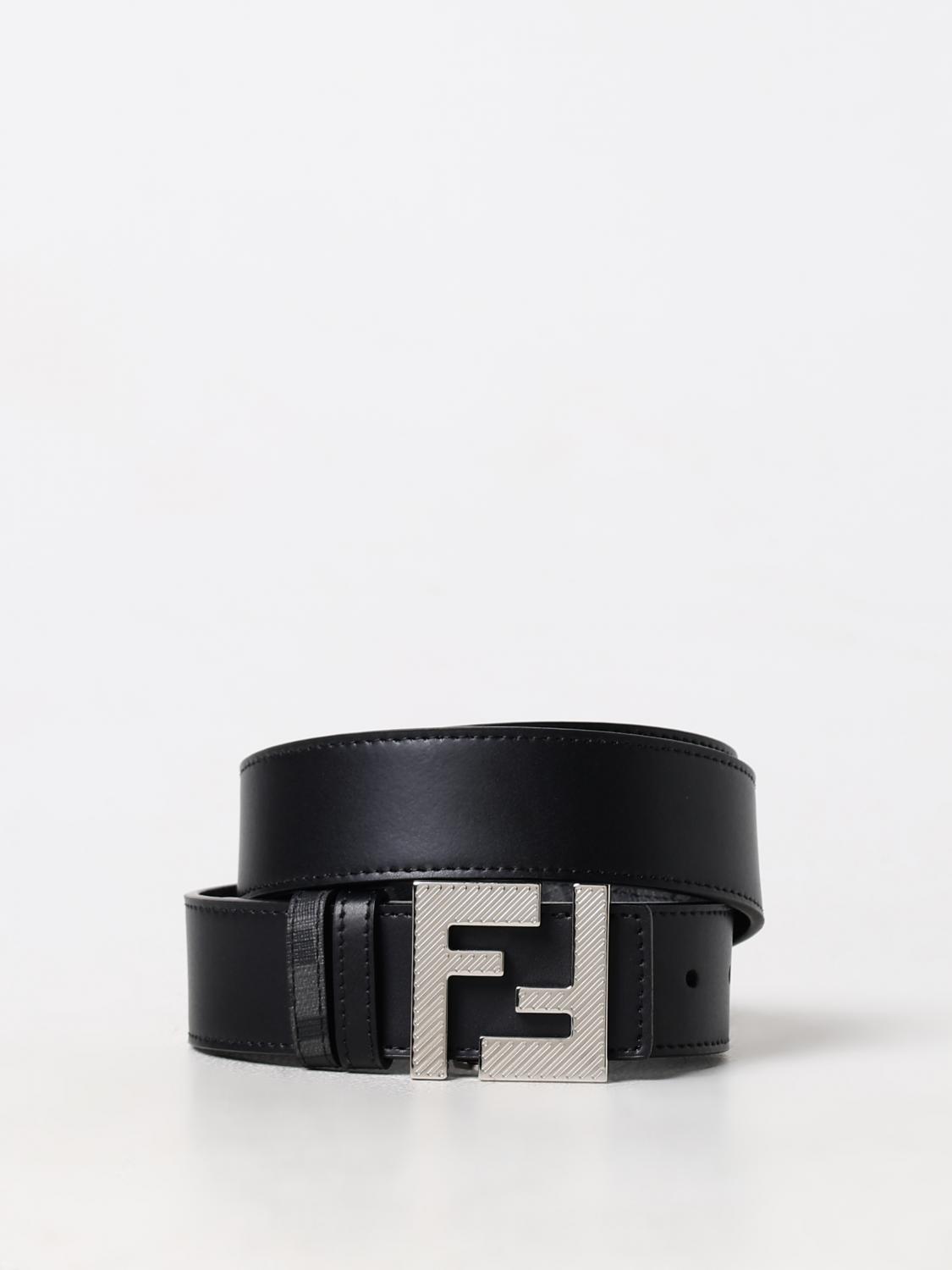Fendi Belt men - Black | 7C0526ALUV | GIGLIO.COM