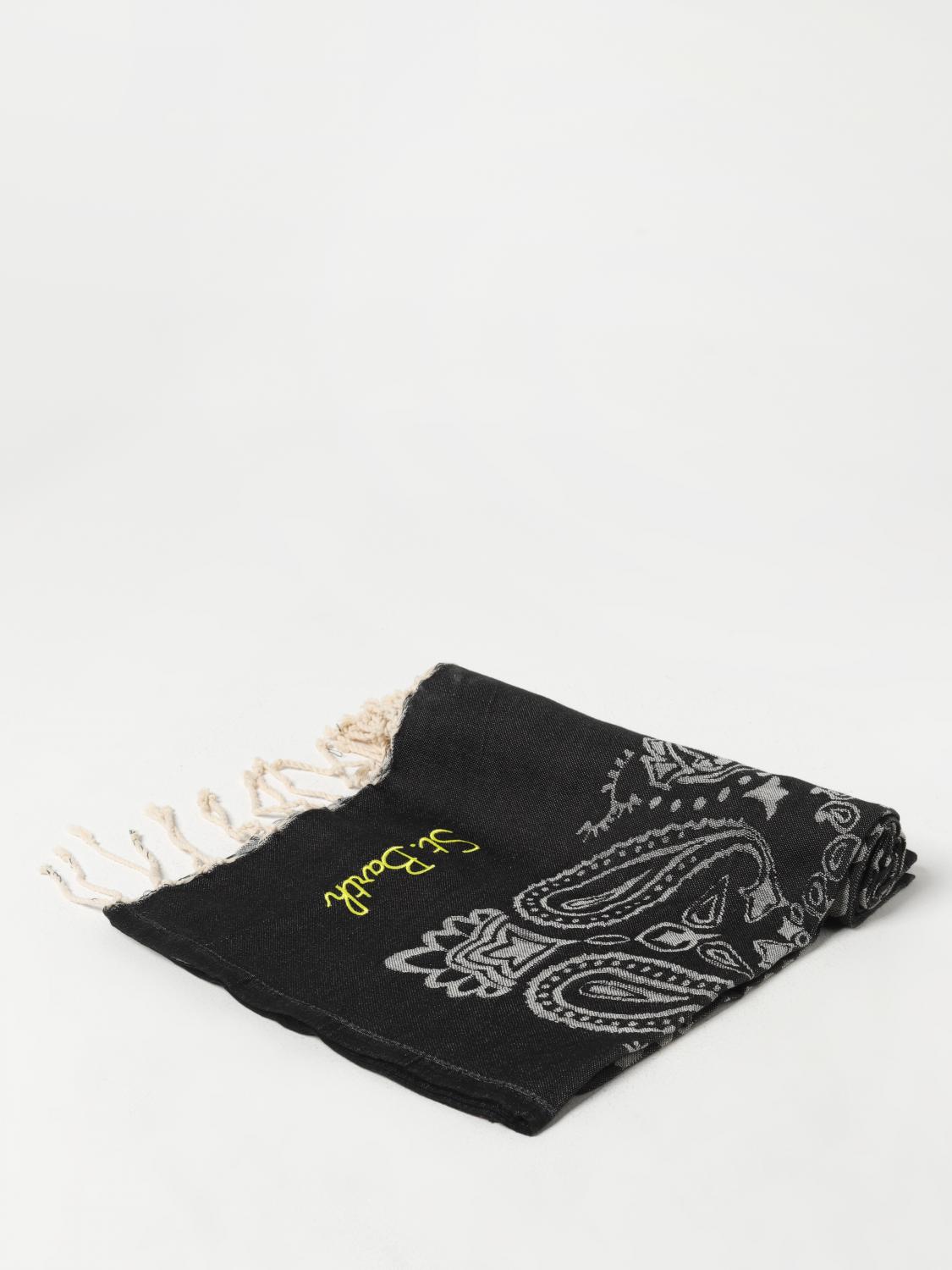 Mc2 Saint Barth Foutas Cotton Beach Leo Towel Beige Leopard