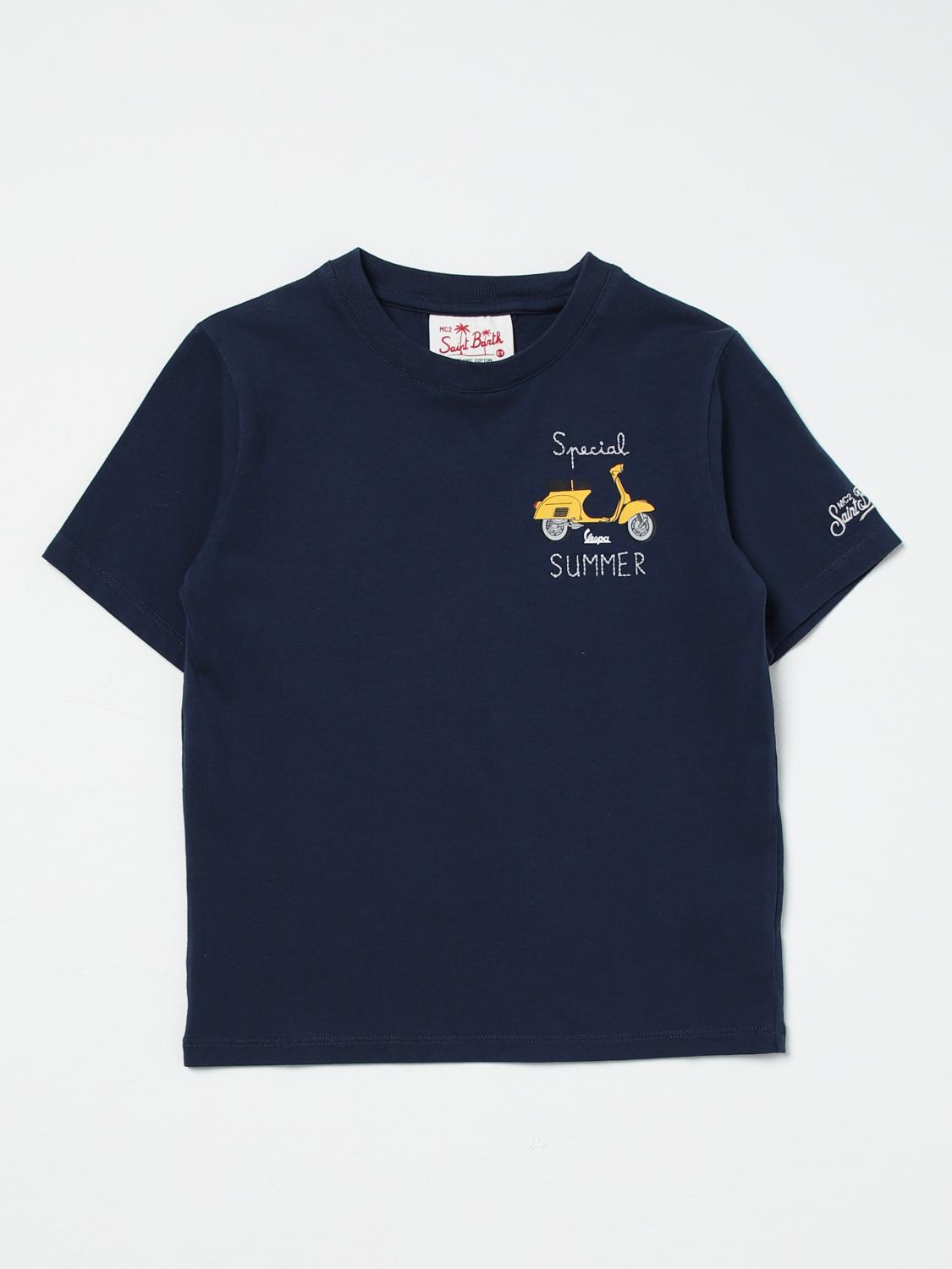 MC2 SAINT BARTH T-SHIRT: T-shirt kids Mc2 Saint Barth, Blue - Img 1