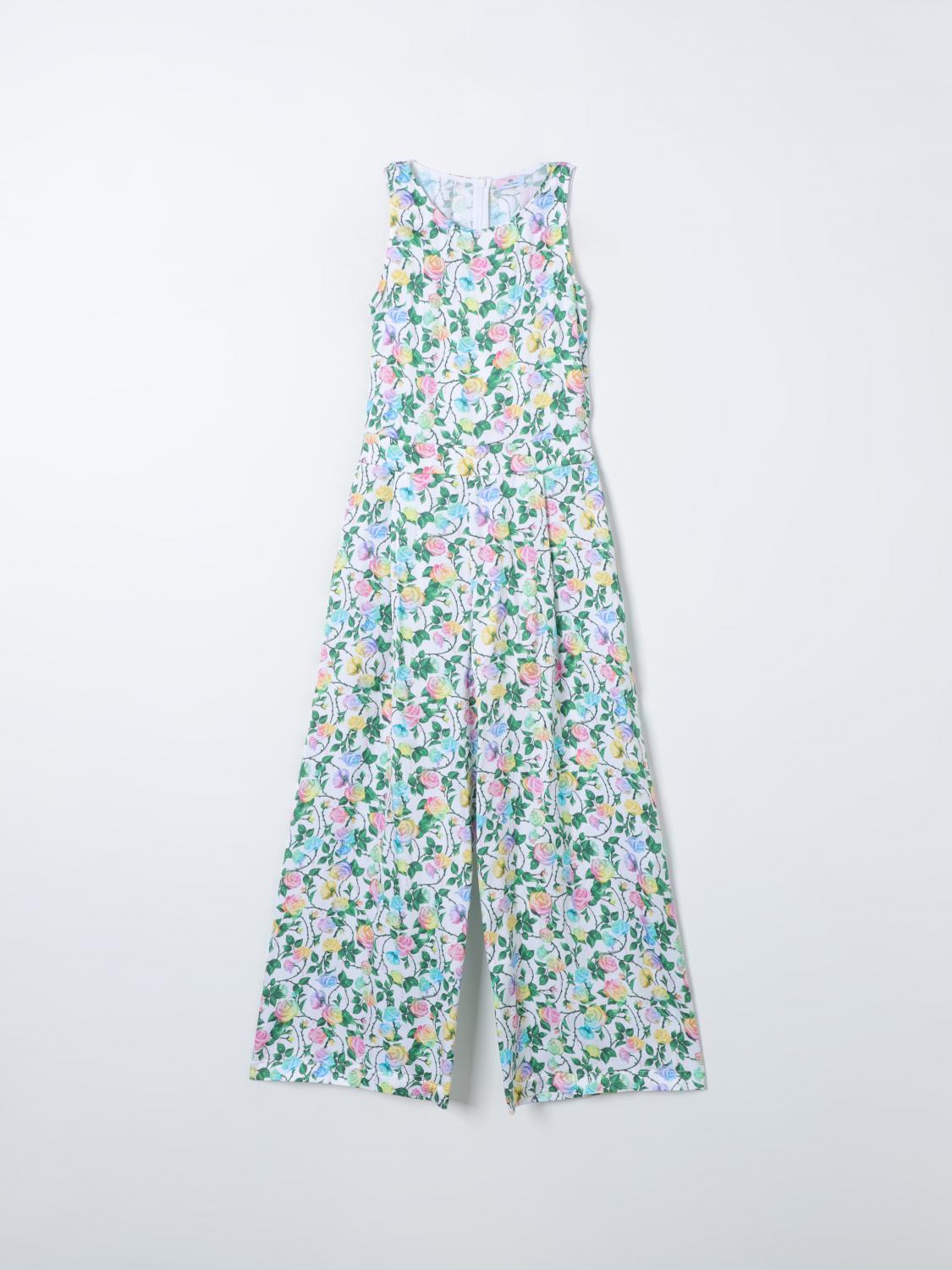 CHIARA FERRAGNI printed viscose jumpsuit Green Chiara Ferragni tracksuit 51C200 online at GIGLIO.COM