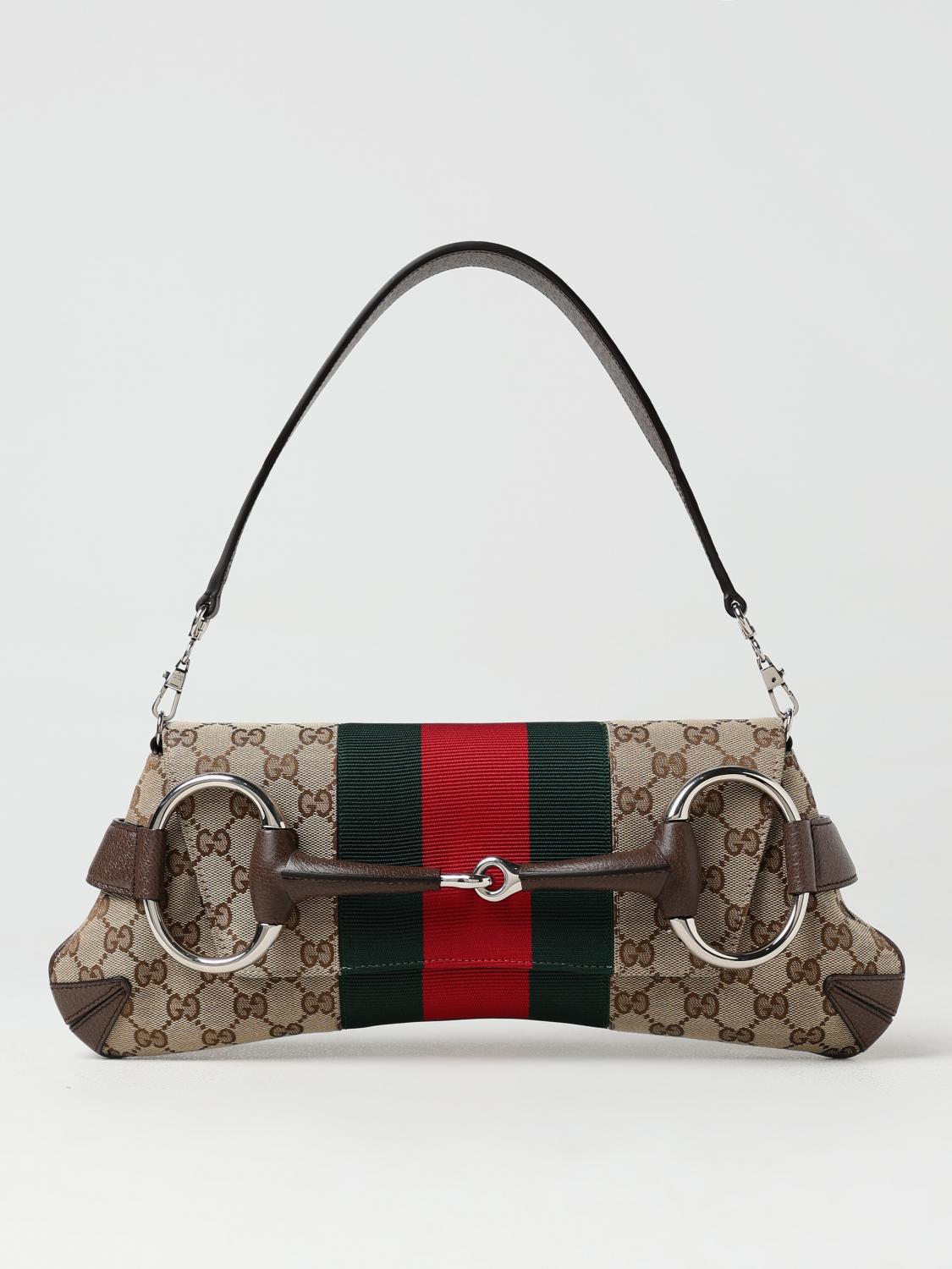 GUCCI BOLSO DE HOMBRO: Bolso de hombro mujer Gucci, Marrón Oscuro - Img 1