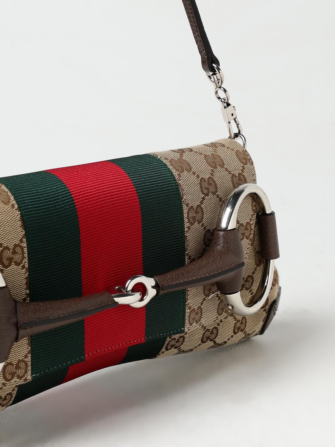 GUCCI BOLSO DE HOMBRO: Bolso de hombro mujer Gucci, Marrón Oscuro - Img 4