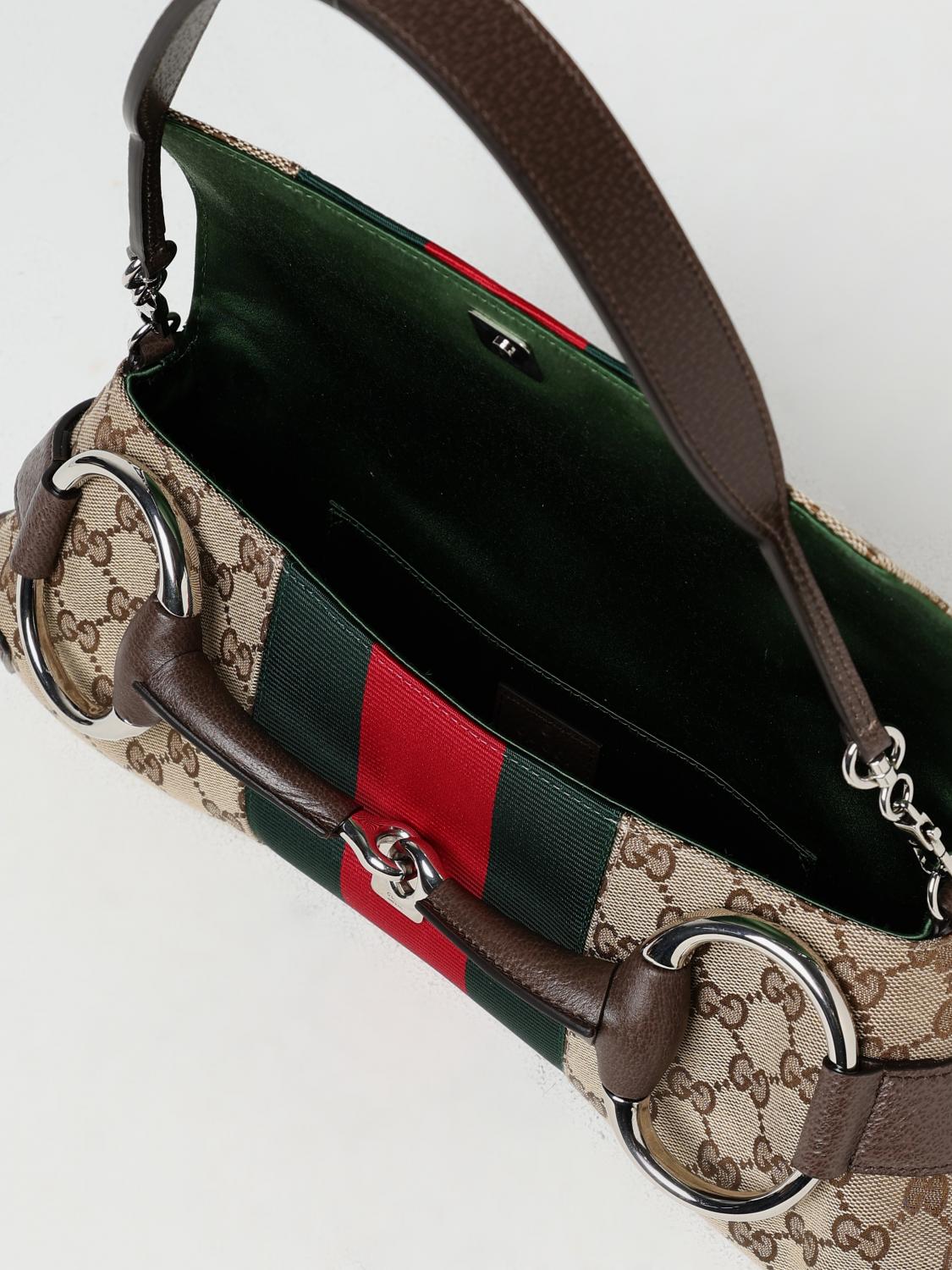 GUCCI BOLSO DE HOMBRO: Bolso de hombro mujer Gucci, Marrón Oscuro - Img 5