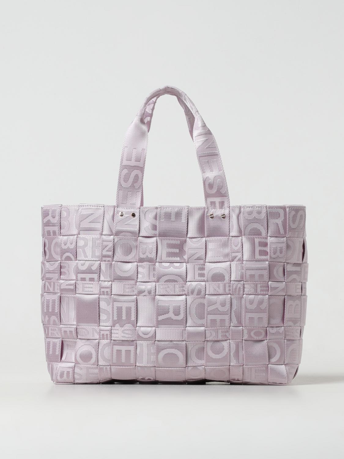 BORBONESE BORSA A SPALLA: Borsa a spalla donna Borbonese, Lilla - Img 1