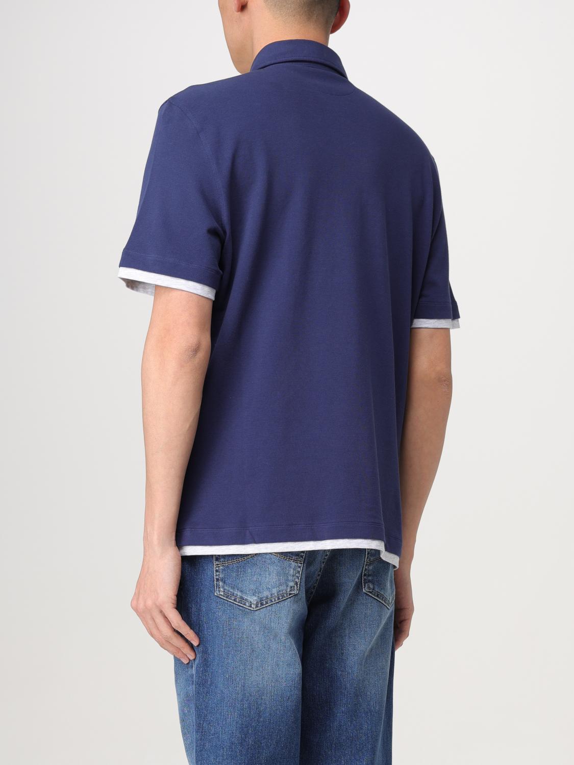BRUNELLO CUCINELLI POLO: Polo hombre Brunello Cucinelli, Azul Oscuro - Img 3