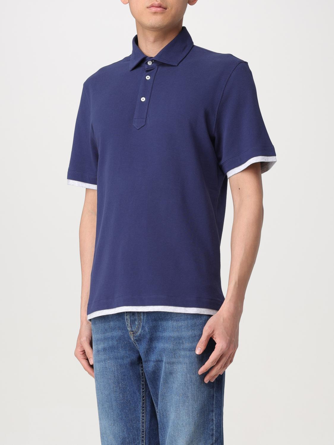 BRUNELLO CUCINELLI POLO: Polo hombre Brunello Cucinelli, Azul Oscuro - Img 4