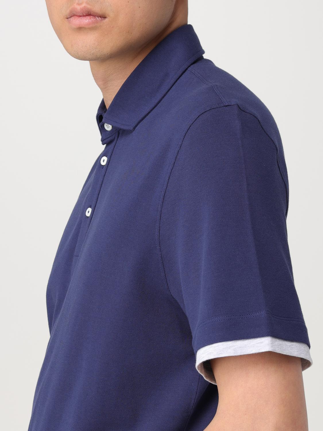 BRUNELLO CUCINELLI POLO: Polo hombre Brunello Cucinelli, Azul Oscuro - Img 5