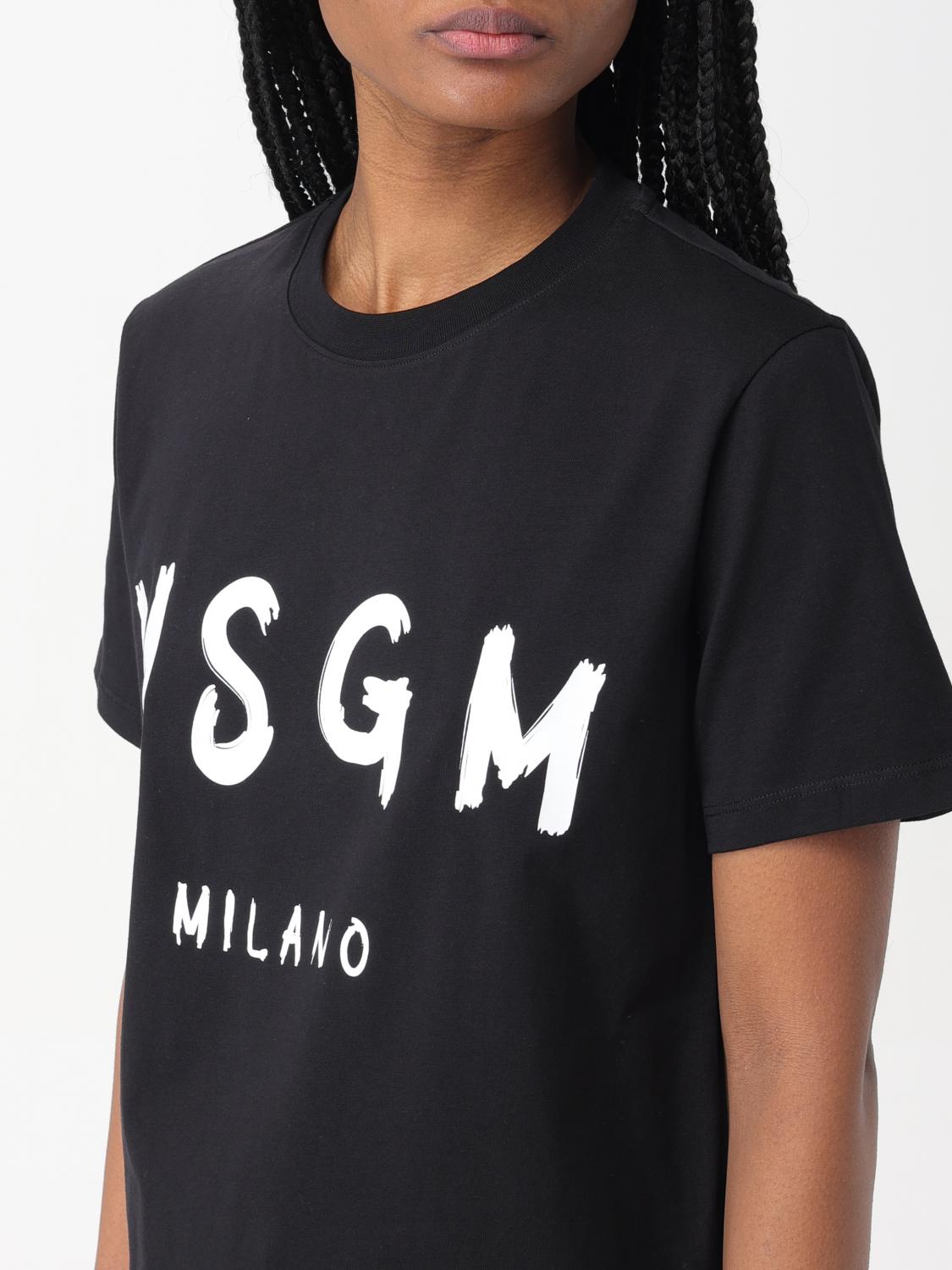 MSGM Tシャツ レディース - ブラック | 2000MDM510200002 | GIGLIO.COM