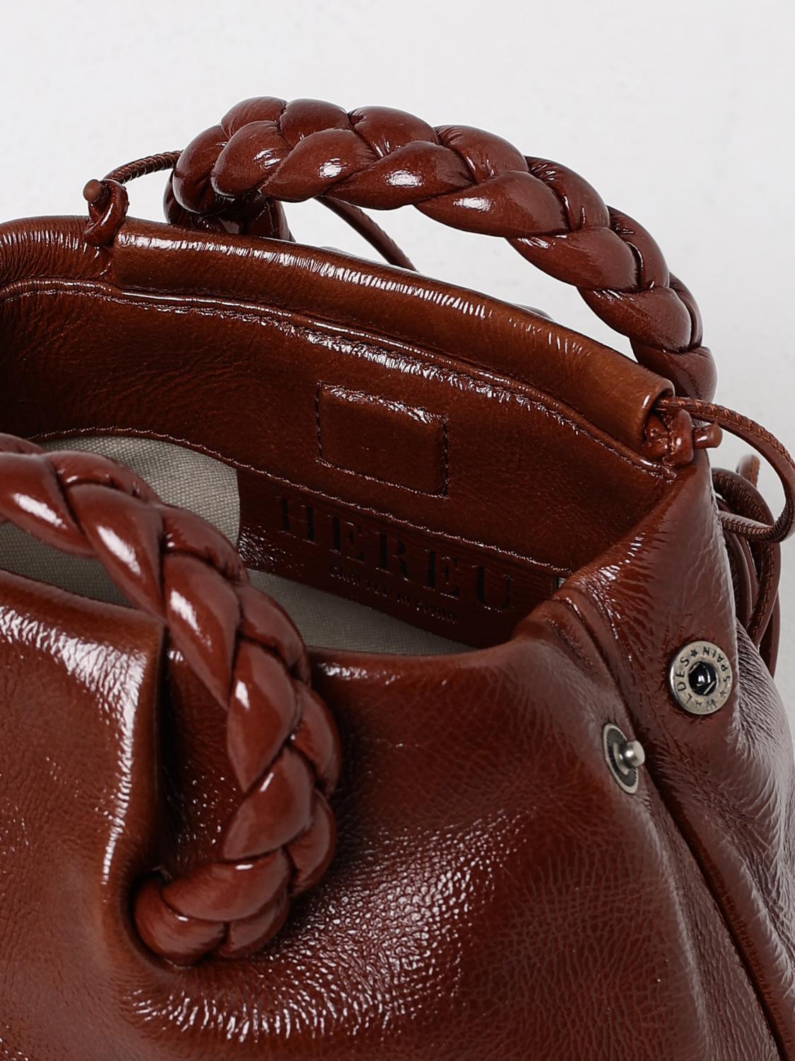 HEREU HANDTASCHE: Schultertasche damen Hereu, Braun - Img 3