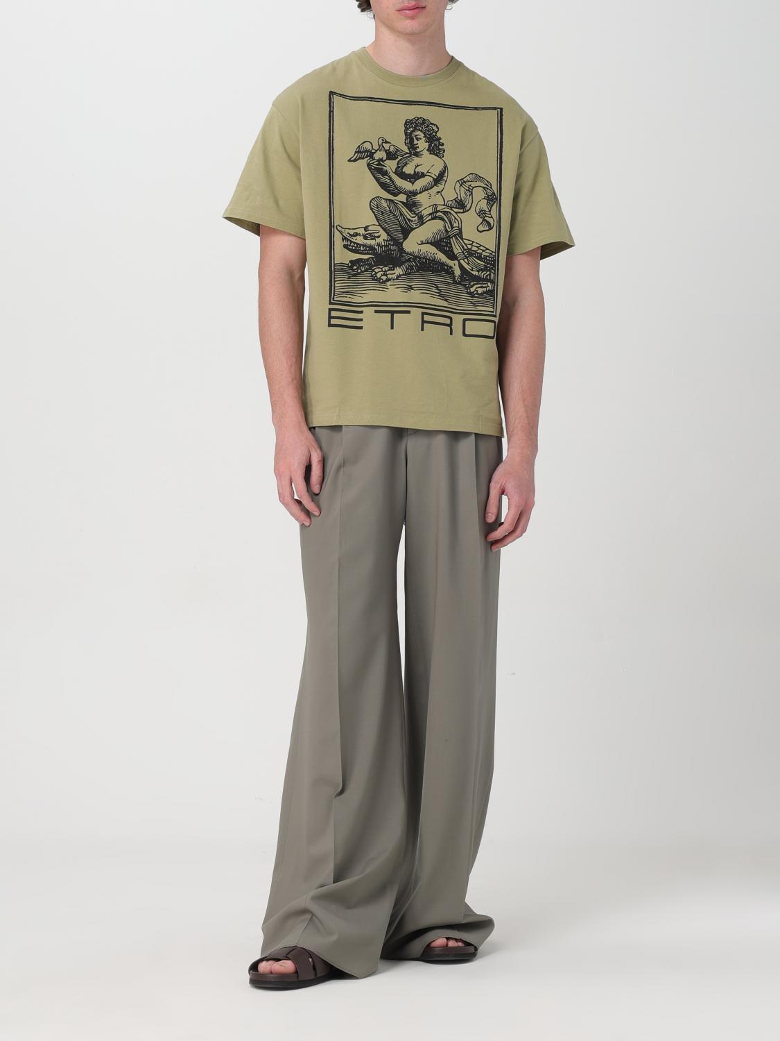 Etro T-shirt men - Green | MRMA0006AJ201 | GIGLIO.COM